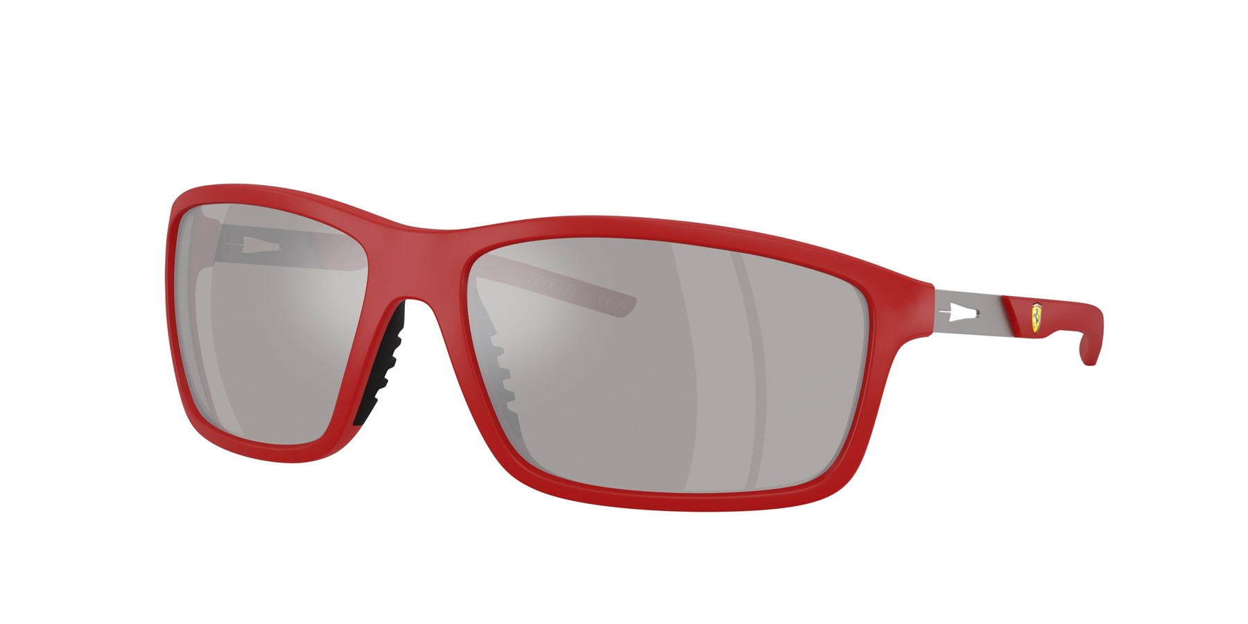 Occhiali da sole Ferrari Scuderia FZ 6021U (526/6G) colore rosso ferrari forma quadrato lenti grigio a specchio