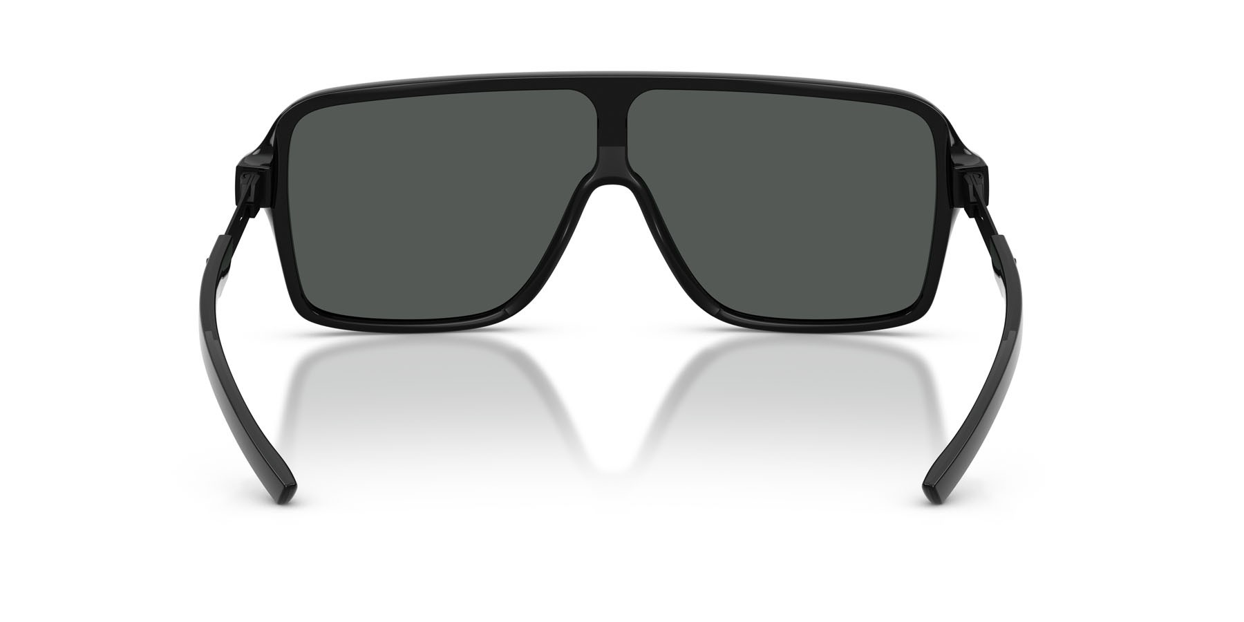 Occhiali da sole Ferrari Scuderia FZ 6022U (504/87) colore nero lucido forma rettangolare lenti grigio scuro
