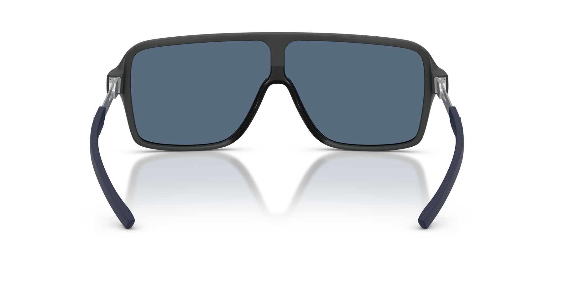 Occhiali da sole Ferrari Scuderia FZ 6022U (517/80) colore grigio scuro opaco forma rettangolare lenti blu scuro