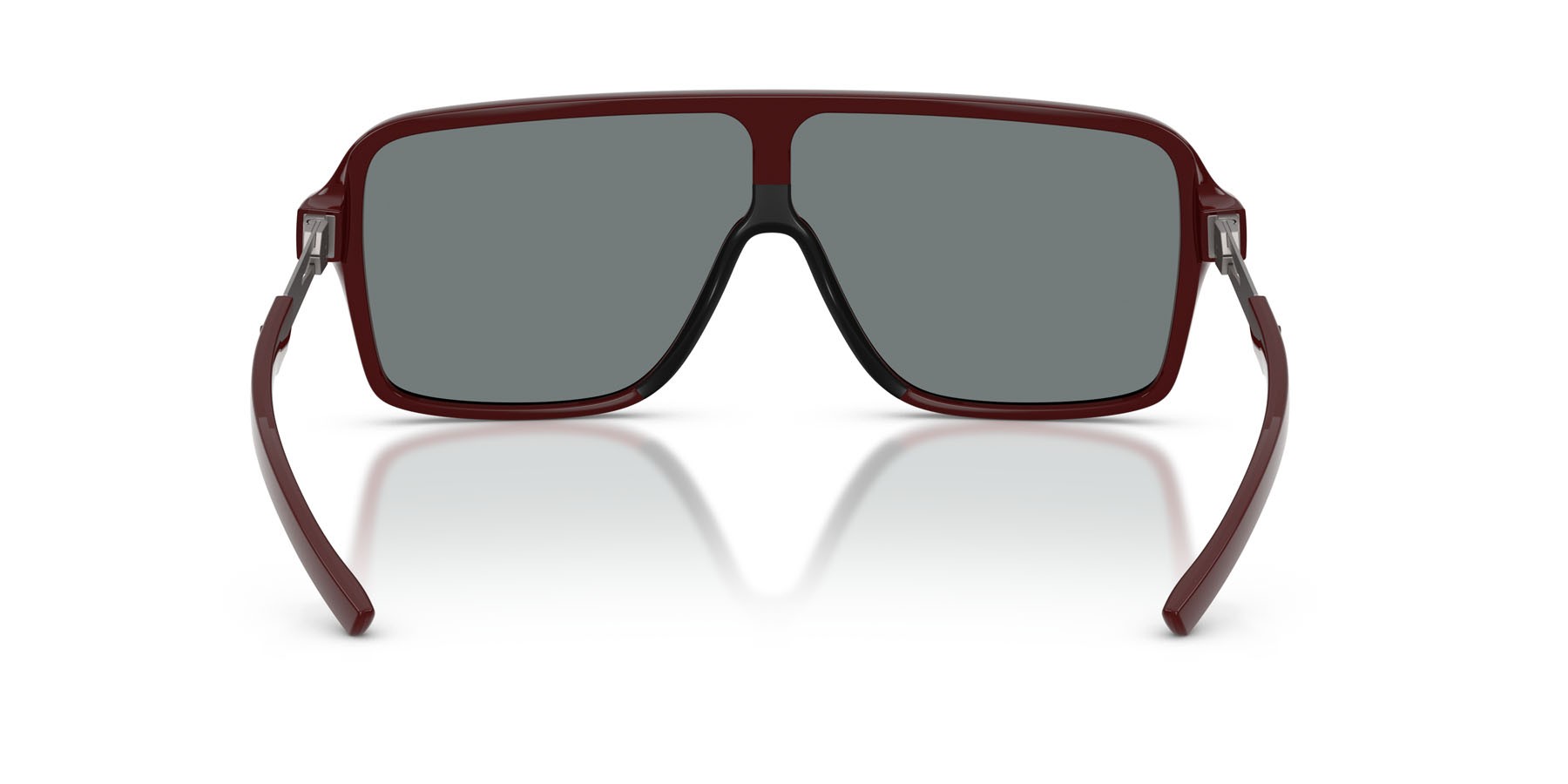 Occhiali da sole Ferrari Scuderia FZ 6022U (525/M5) colore rosso bordeaux lucido forma rettangolare lenti rosso specchiato grigio scuro/giallo