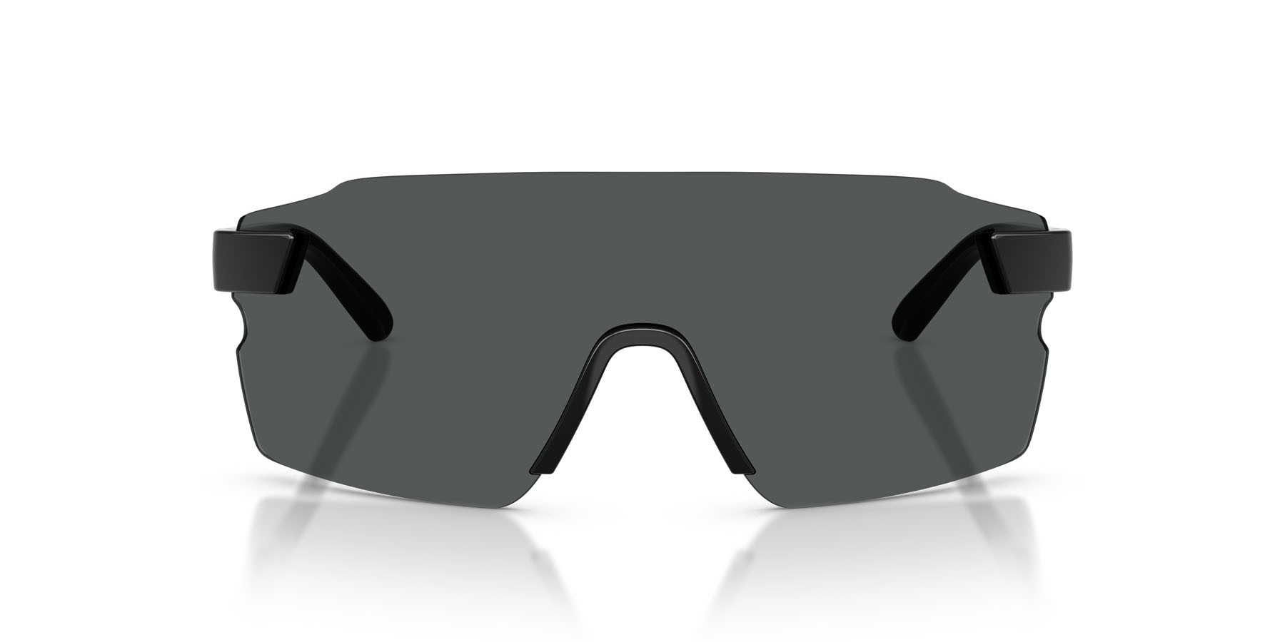 Occhiali da sole Ferrari Scuderia FZ 6024U (501/81) colore nero lucido forma rettangolare lenti polar grigio scuro