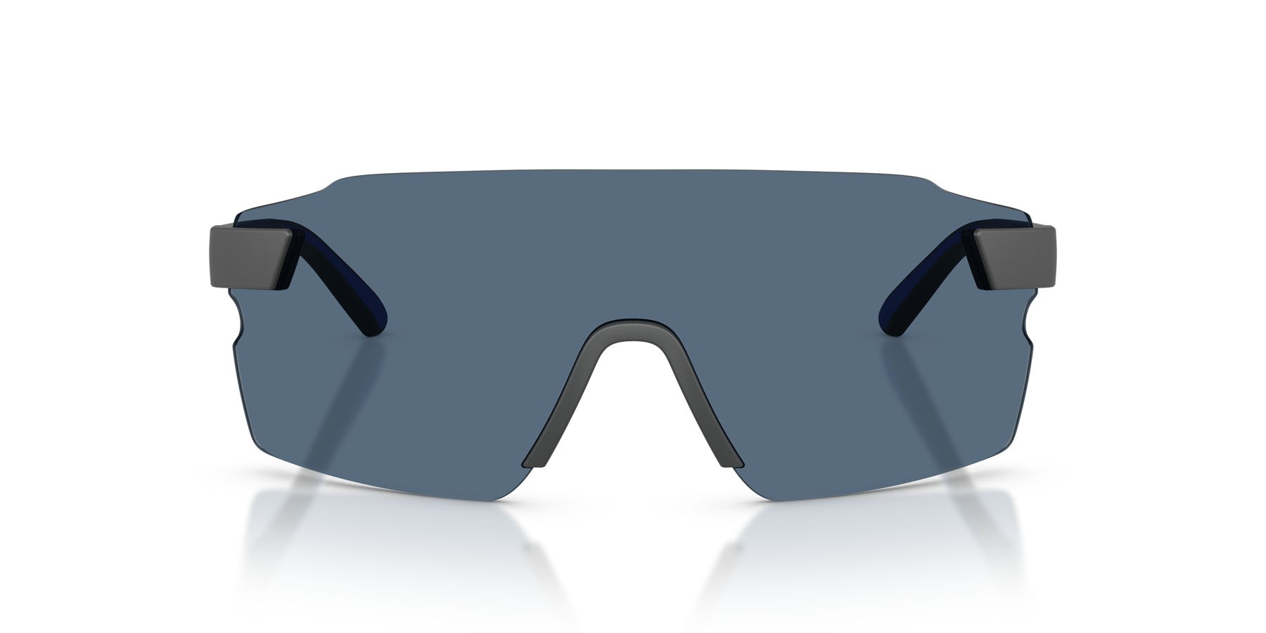 Occhiali da sole Ferrari Scuderia FZ 6024U (517/80) colore grigio scuro opaco forma rettangolare lenti blu scuro