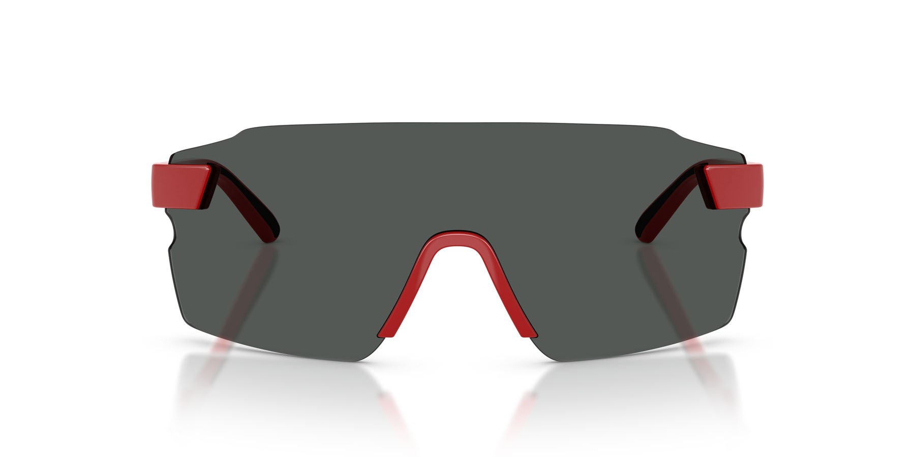 Occhiali da sole Ferrari Scuderia FZ 6024U (526/87) colore rosso ferrari forma rettangolare lenti grigio scuro
