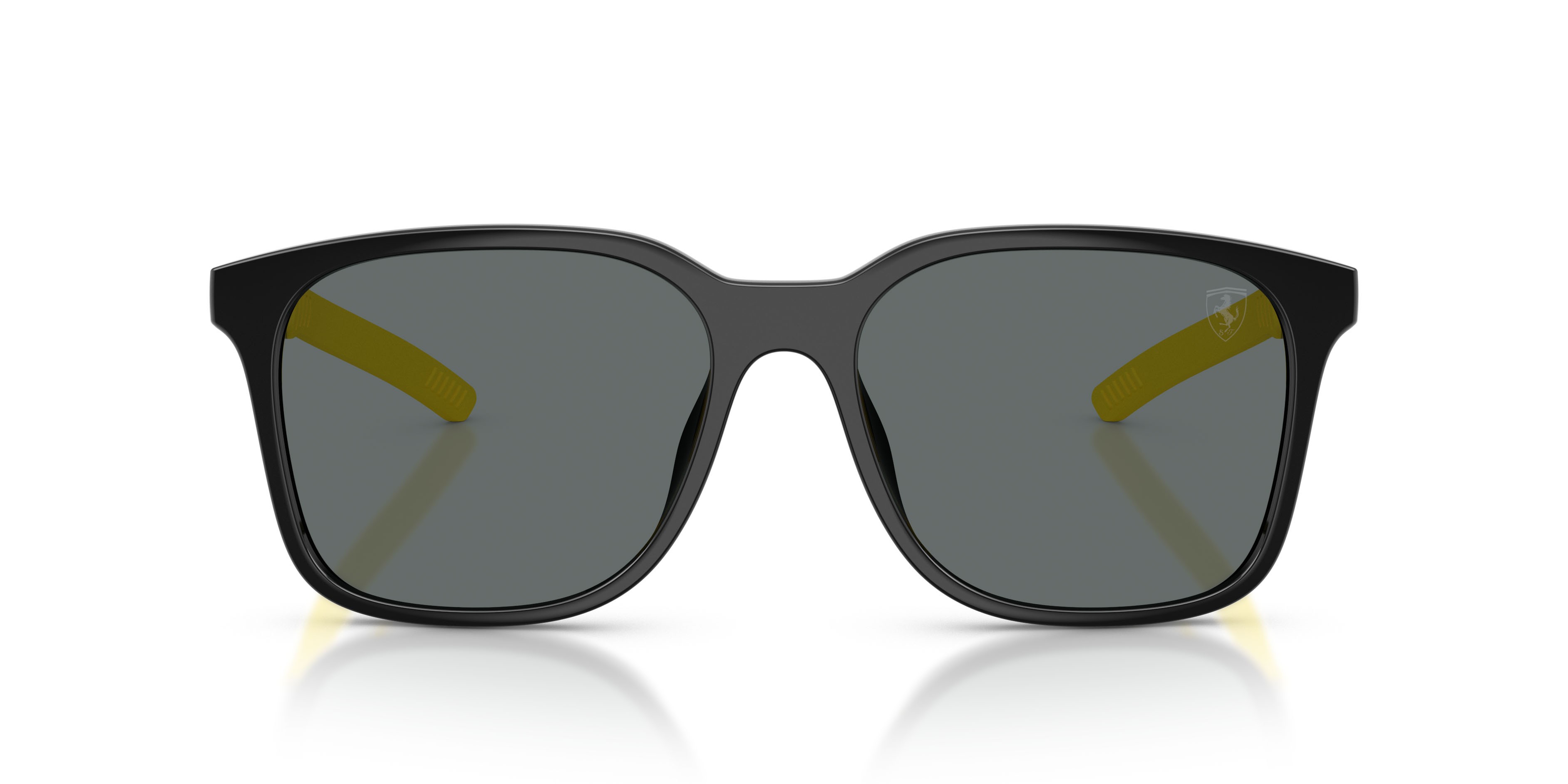 Occhiali da sole Ferrari Scuderia FZ 6025D (501/81) colore nero lucido forma quadrato lenti polar grigio scuro