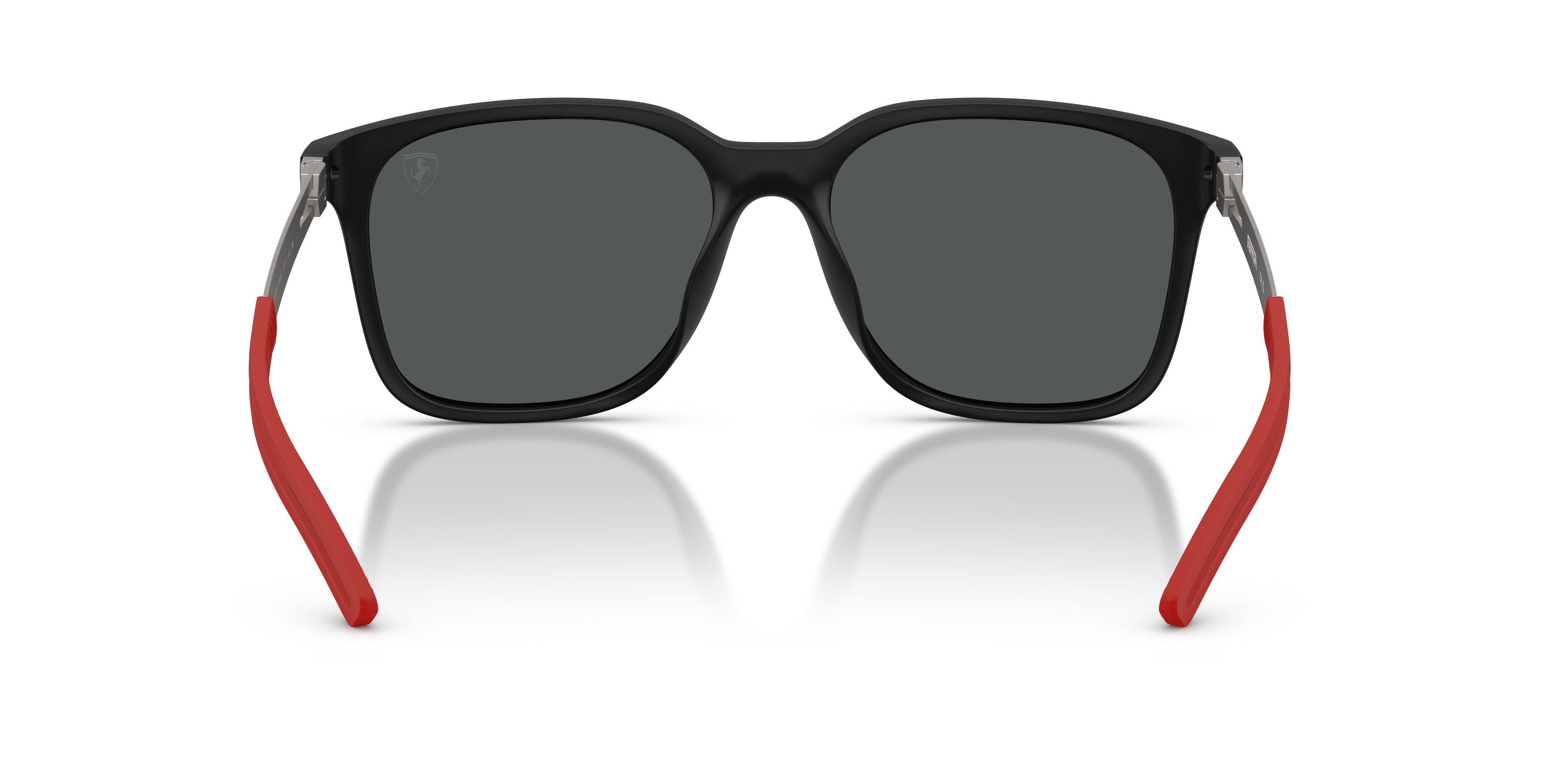 Occhiali da sole Ferrari Scuderia FZ 6025D (504/87) colore nero opaco forma quadrato lenti grigio scuro