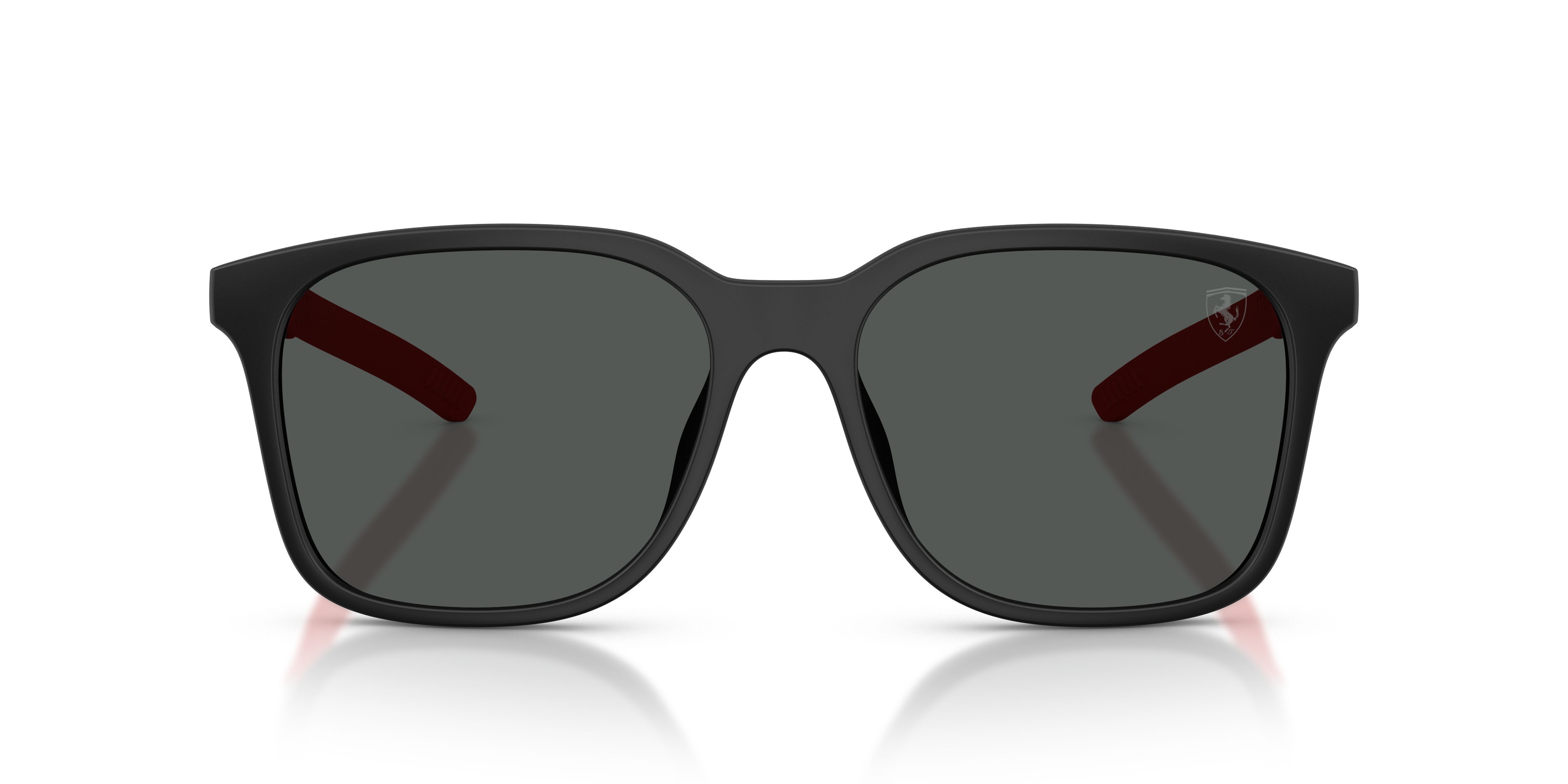Occhiali da sole Ferrari Scuderia FZ 6025D (504/87) colore nero opaco forma quadrato lenti grigio scuro