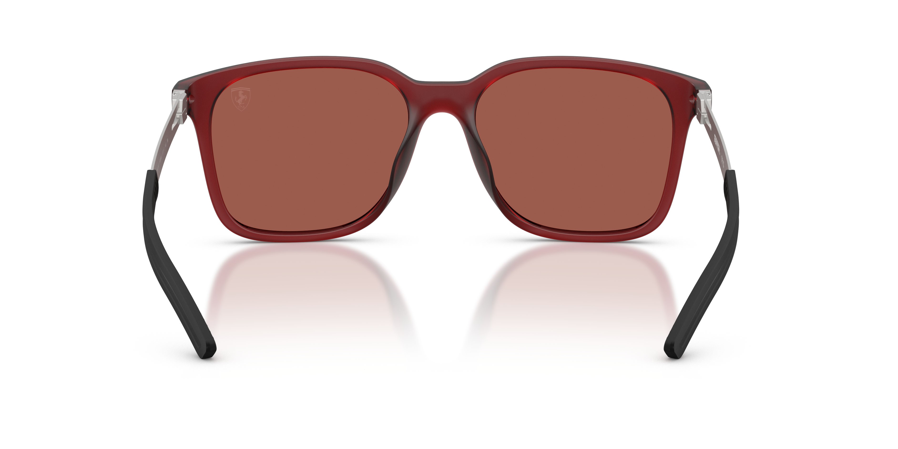 Occhiali da sole Ferrari Scuderia FZ 6025D (508/B5) colore rosso bordeaux forma quadrato lenti viola/grigio