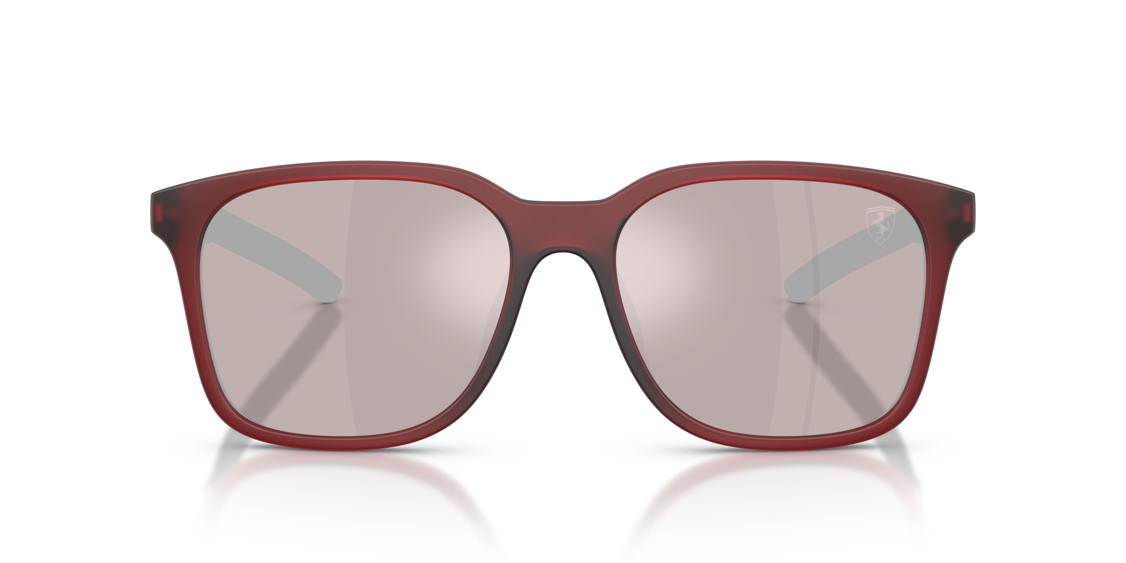 Occhiali da sole Ferrari Scuderia FZ 6025D (508/B5) colore rosso bordeaux forma quadrato lenti viola/grigio