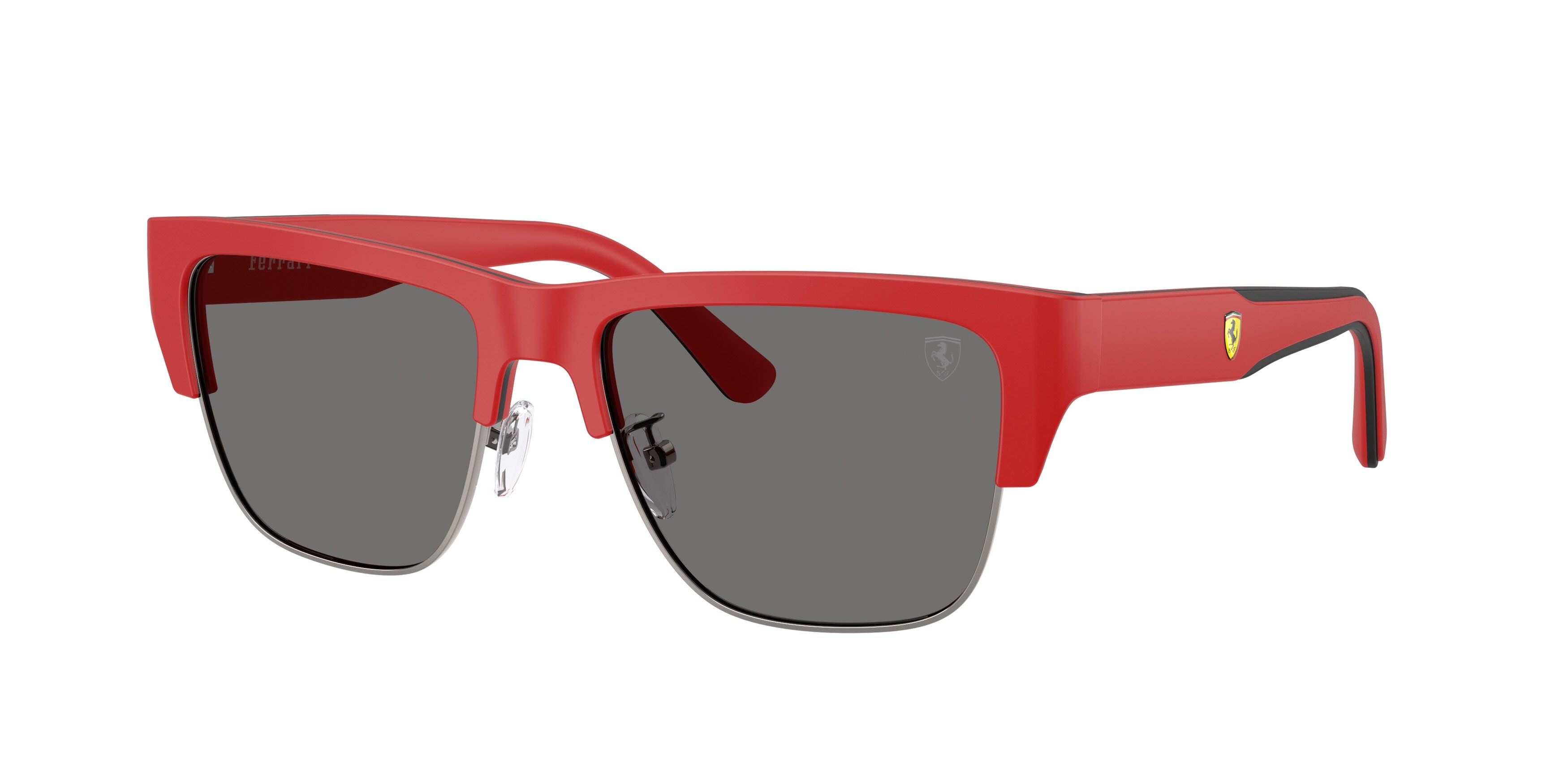 Occhiali da sole Ferrari Scuderia FZ 6026 (758/81) colore rosso/nero forma quadrato lenti polar grigio scuro