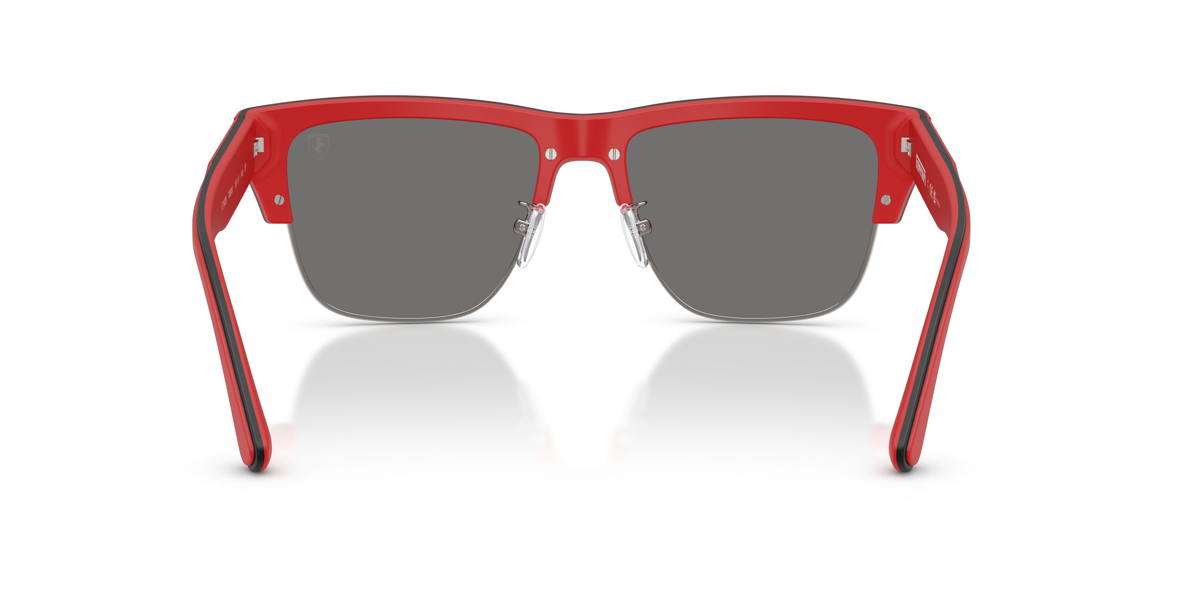 Occhiali da sole Ferrari Scuderia FZ 6026 (758/81) colore rosso/nero forma quadrato lenti polar grigio scuro