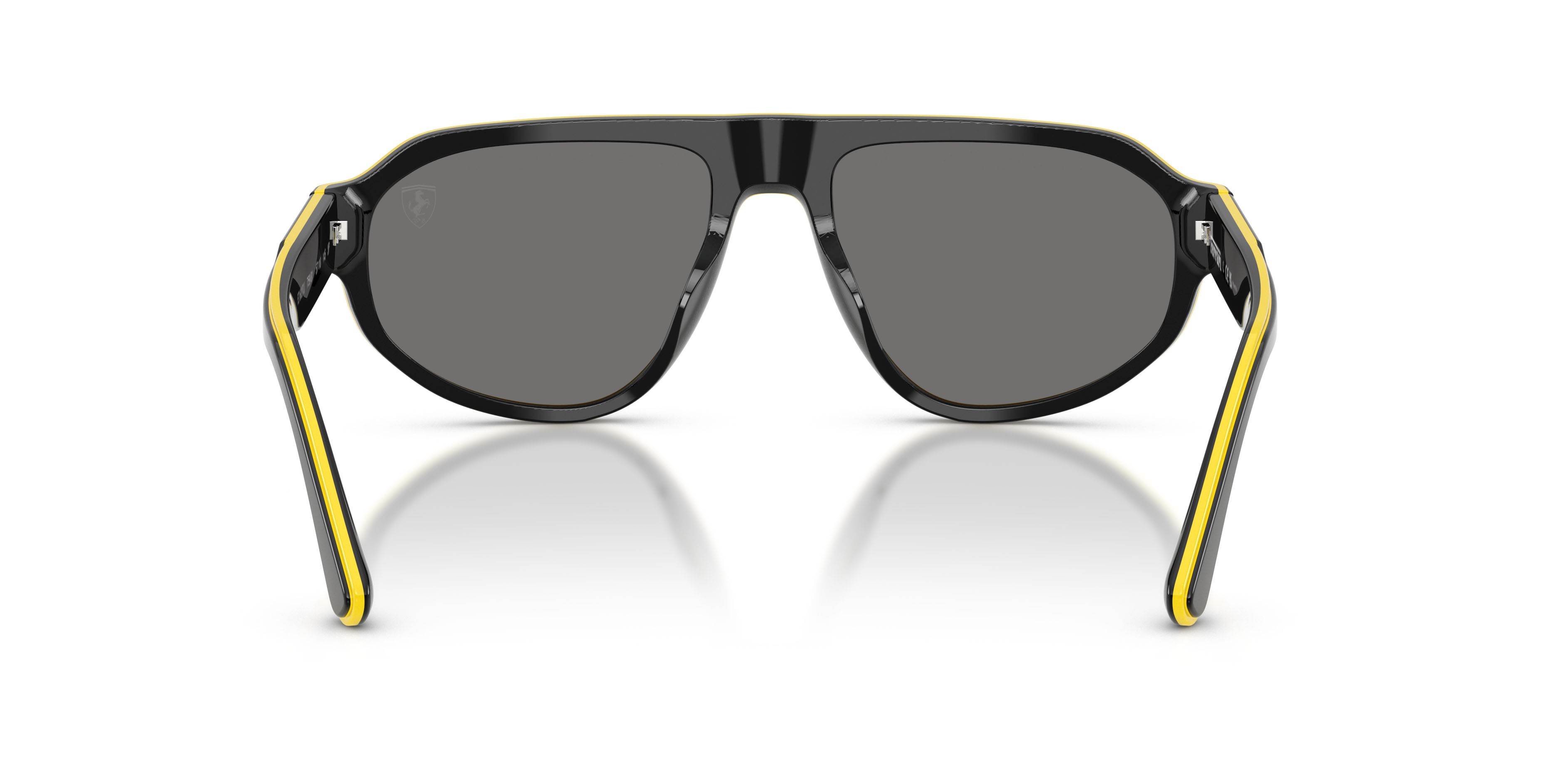 Occhiali da sole Ferrari Scuderia FZ 6027U (759/81) colore nero/giallo forma irregolare lenti polar grigio scuro