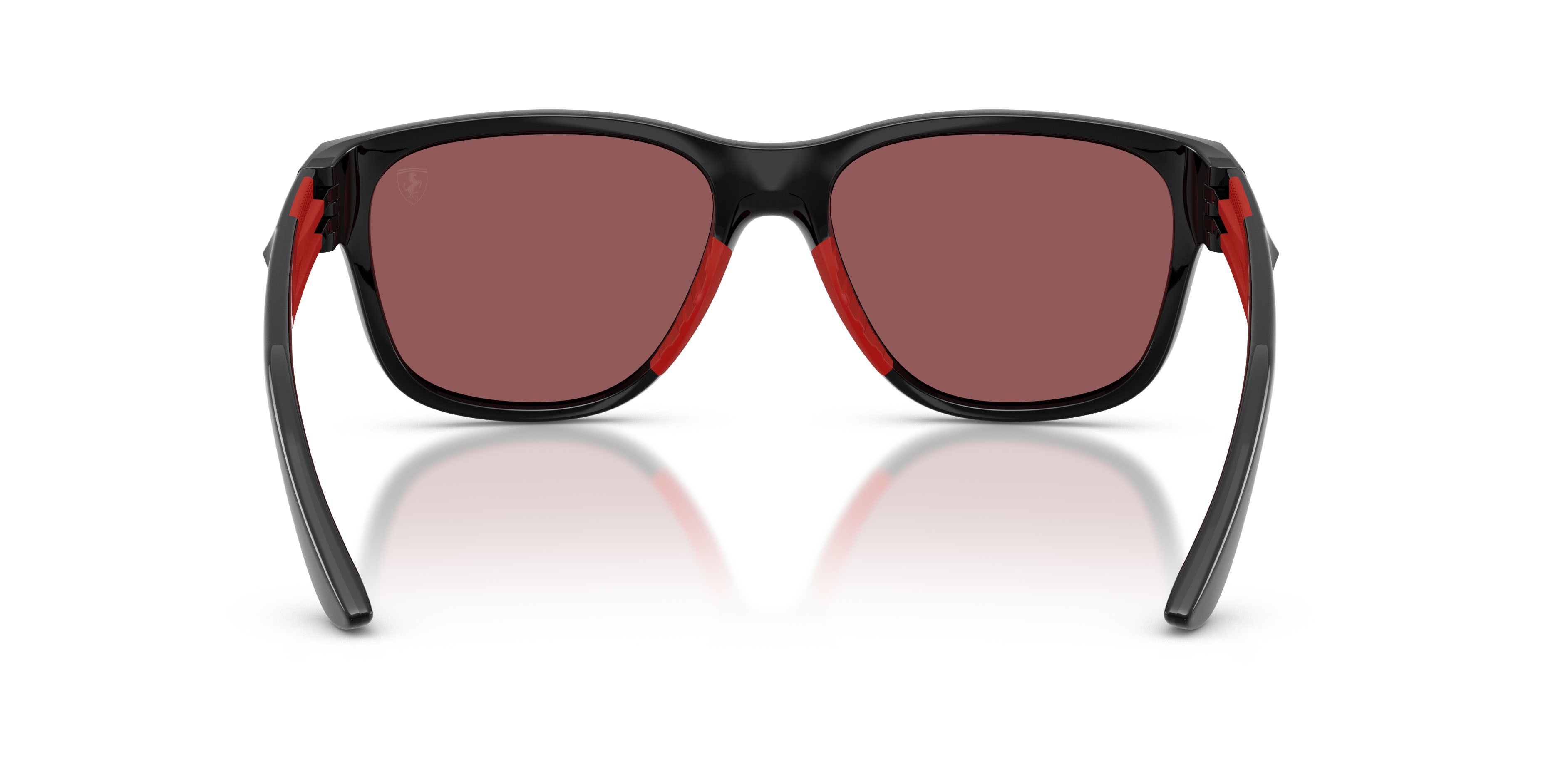 Occhiali da sole Ferrari Scuderia FZ 6028U (501/1E) colore nero lucido forma quadrato lenti red contrast pro