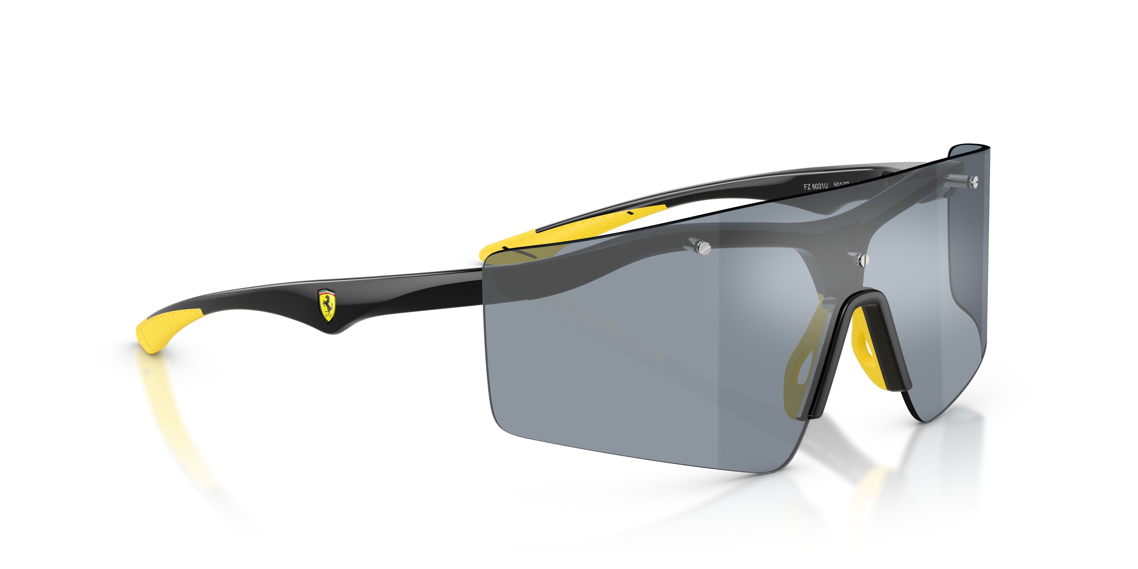 Occhiali da sole Ferrari Scuderia FZ 6031U (501/72) colore light blue silver forma quadrato lenti light blue silver