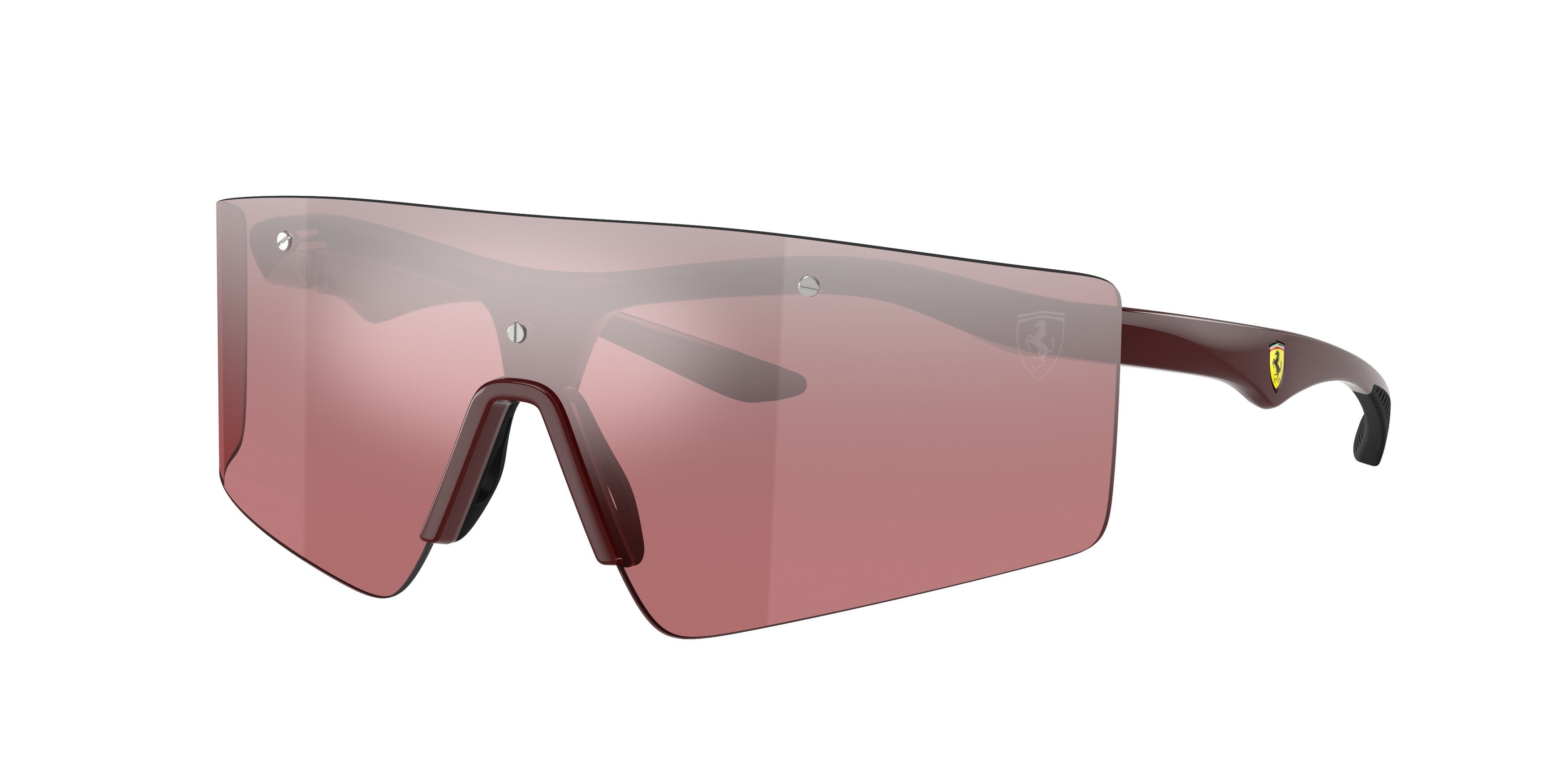 Occhiali da sole Ferrari Scuderia FZ 6031U (525/B5) colore rosso brillante forma quadrato lenti rosso