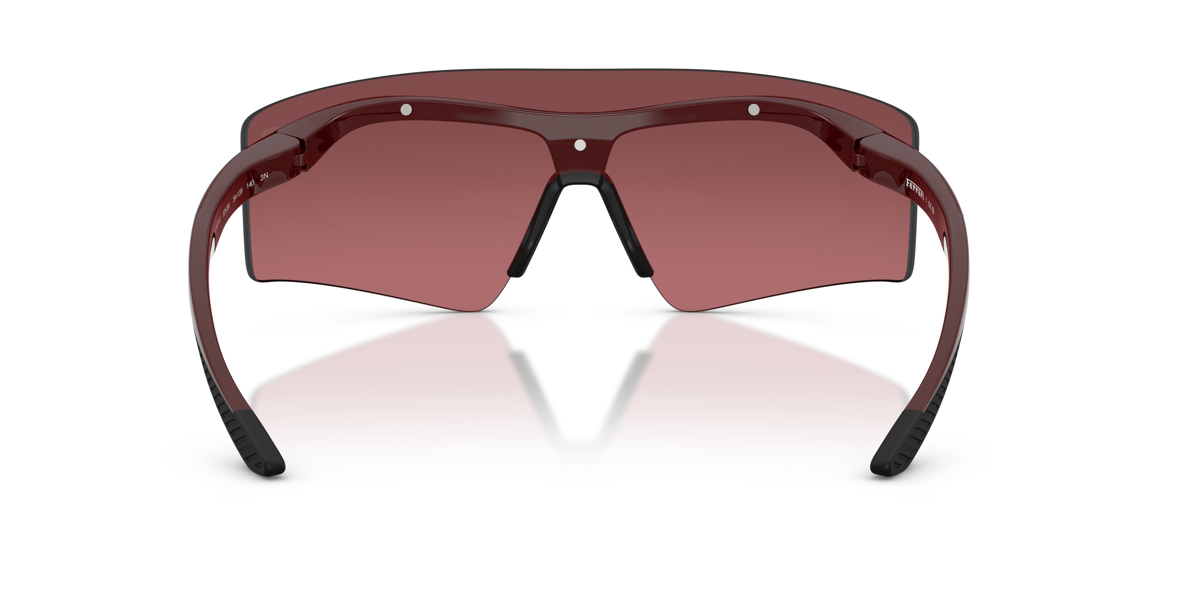 Occhiali da sole Ferrari Scuderia FZ 6031U (525/B5) colore rosso brillante forma quadrato lenti rosso