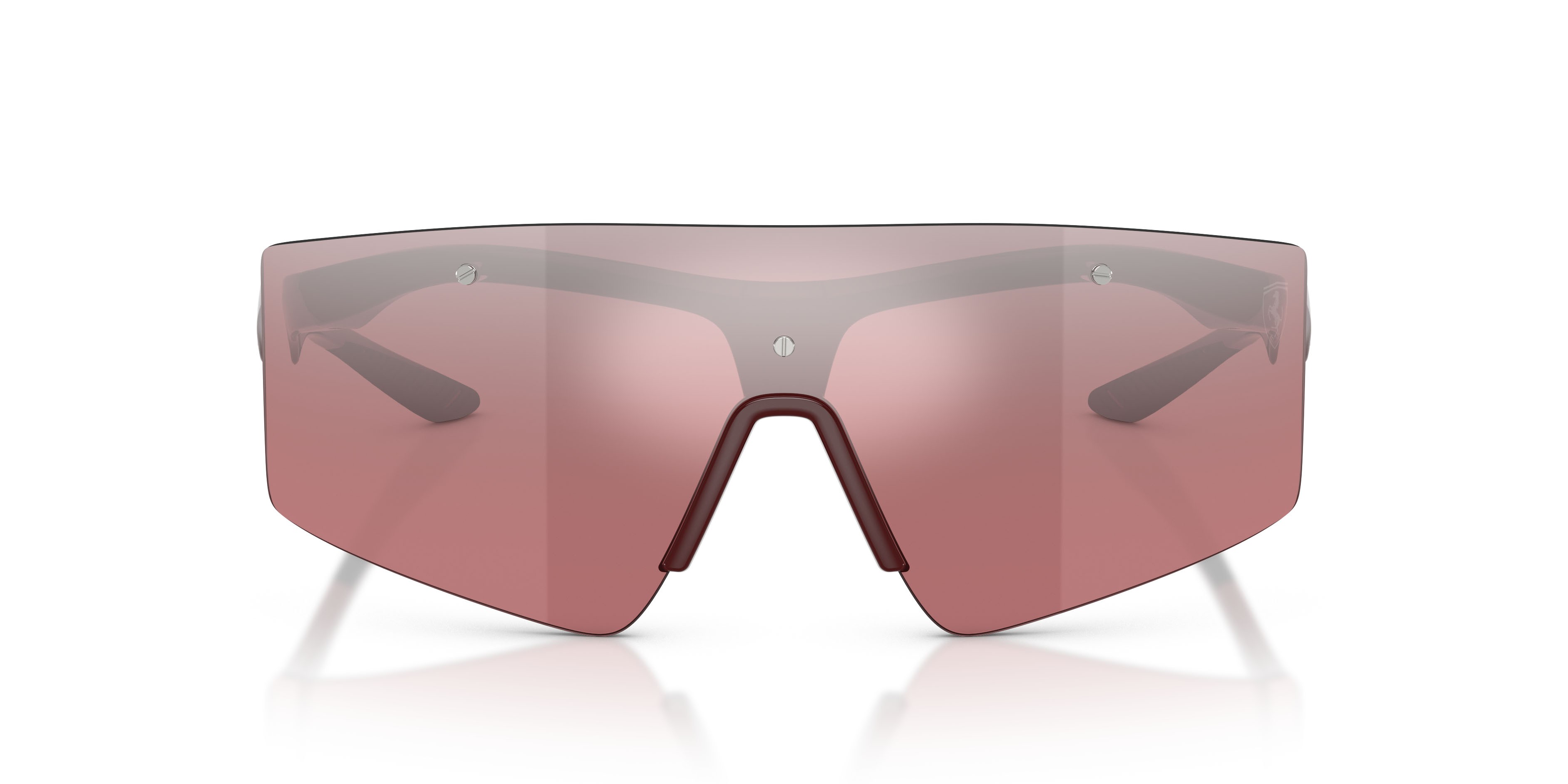 Occhiali da sole Ferrari Scuderia FZ 6031U (525/B5) colore rosso brillante forma quadrato lenti rosso