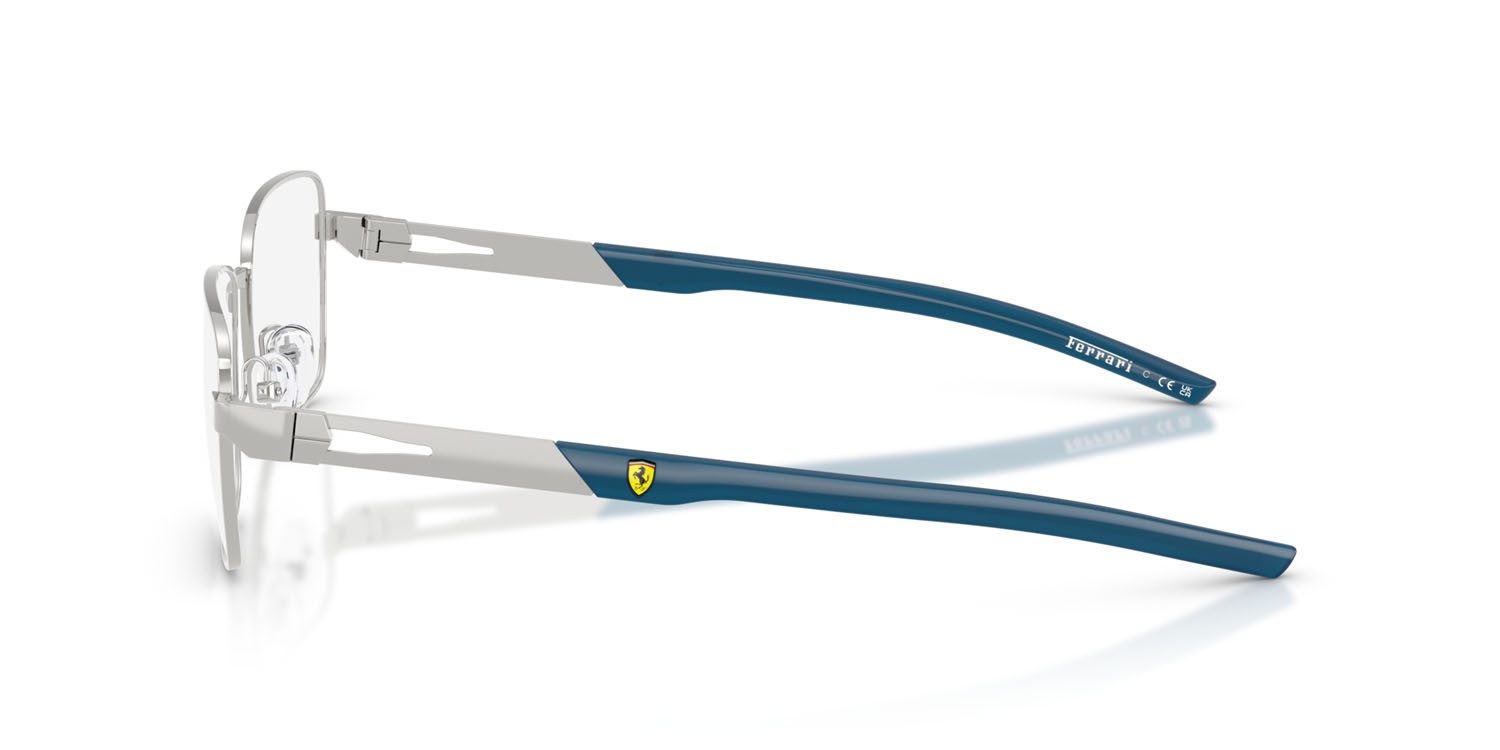 Occhiali da vista Ferrari Scuderia FZ 7010 (103) colore argento forma rettangolare lenti lente demo