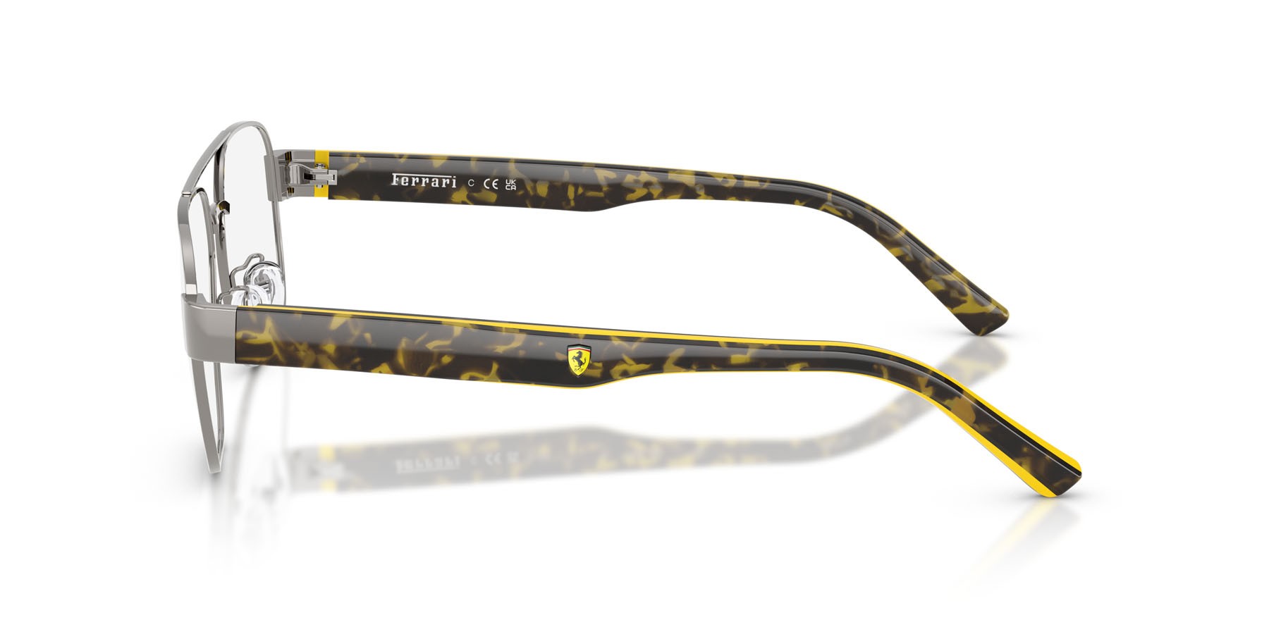 Occhiali da vista Ferrari Scuderia FZ 7014D (104) colore gunmetal lucido forma quadrato lenti lente demo