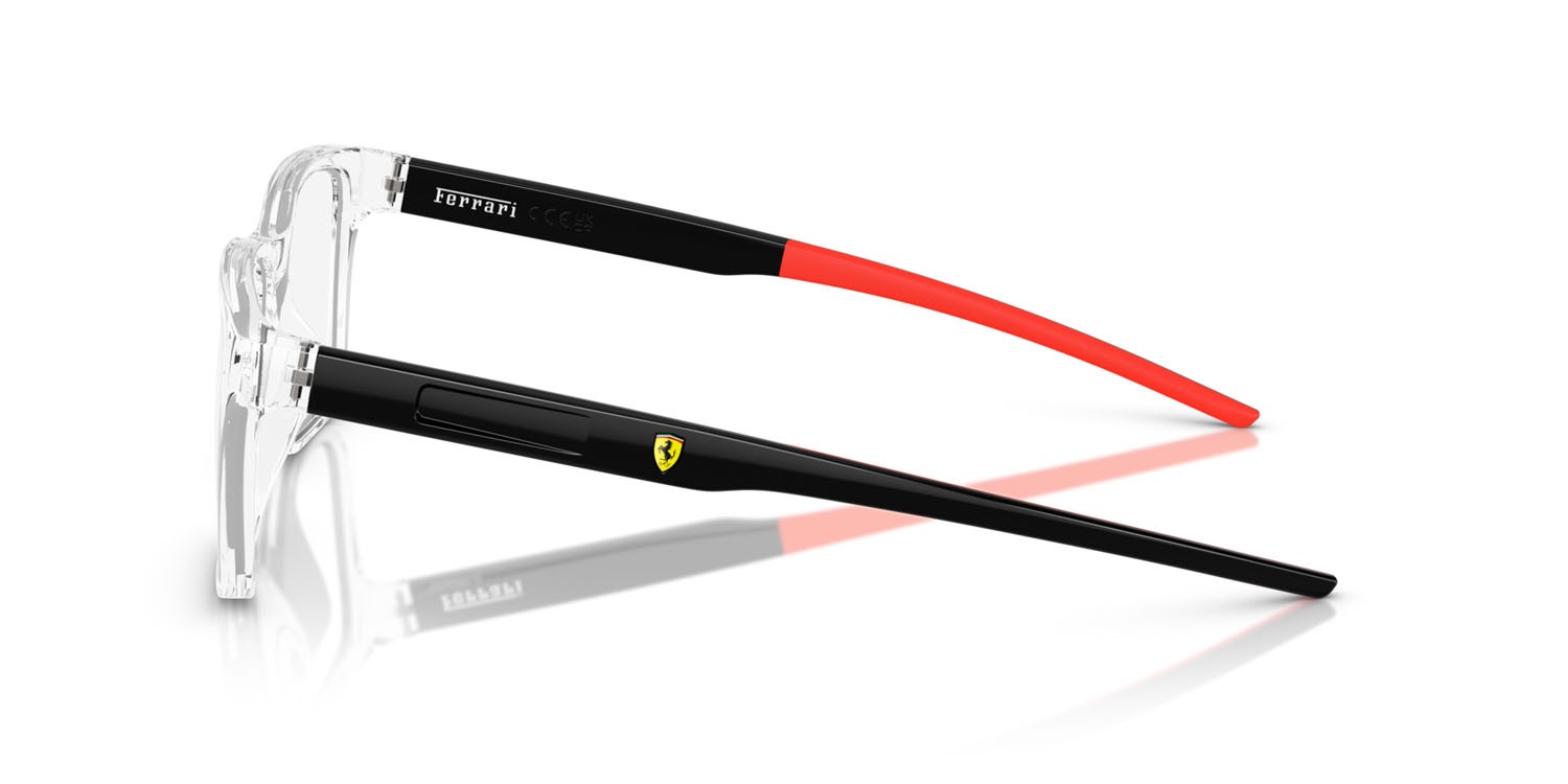 Occhiali da vista Ferrari Scuderia FZ 8010U (513) colore cristallo forma quadrato lenti lente demo