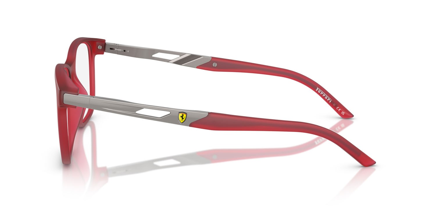 Occhiali da vista Ferrari Scuderia FZ 8011U (519) colore rosso opaco forma quadrato lenti lente demo