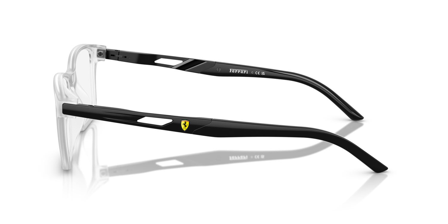 Occhiali da vista Ferrari Scuderia FZ 8012U (518) colore cristallo opaco forma quadrato lenti lente demo