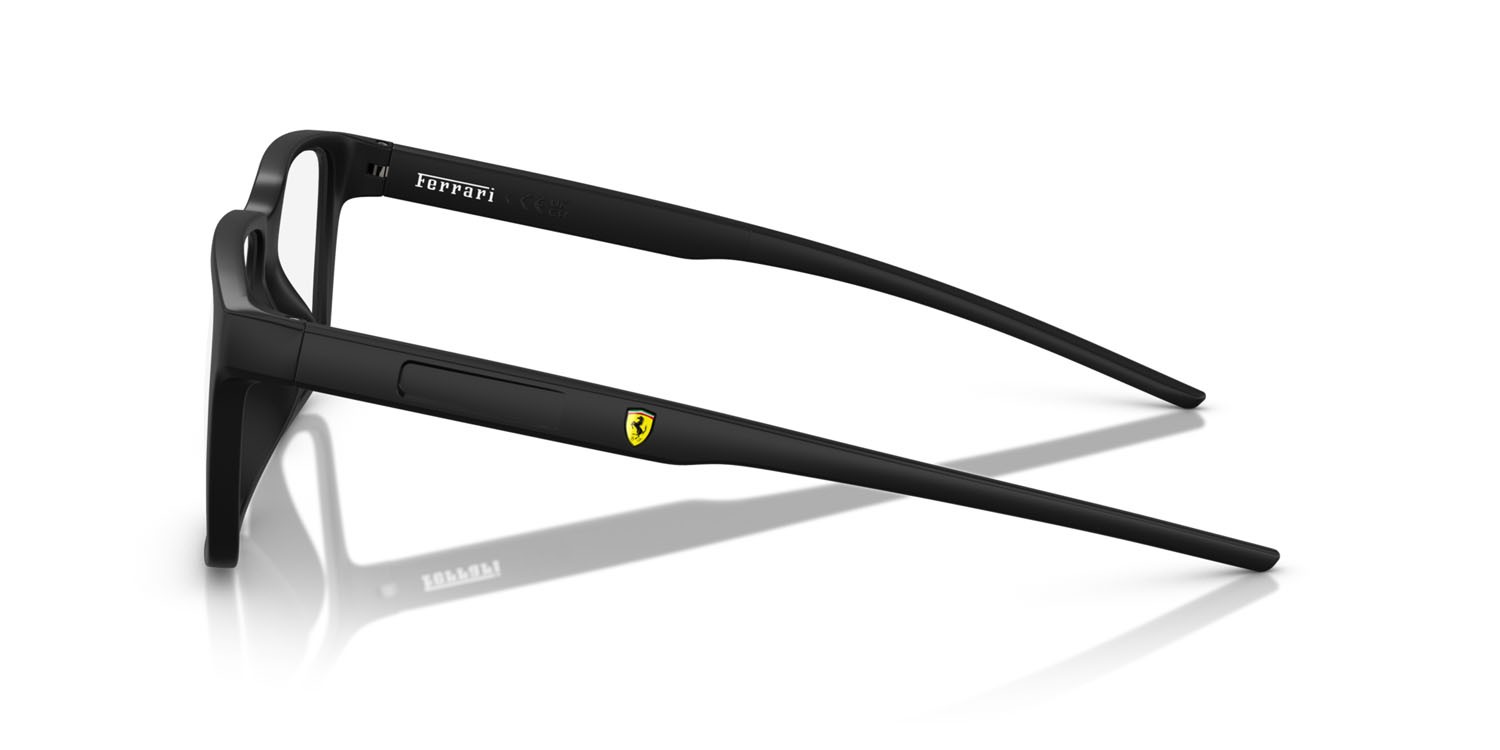 Occhiali da vista Ferrari Scuderia FZ 8013D (504) colore nero opaco forma quadrato lenti lente demo