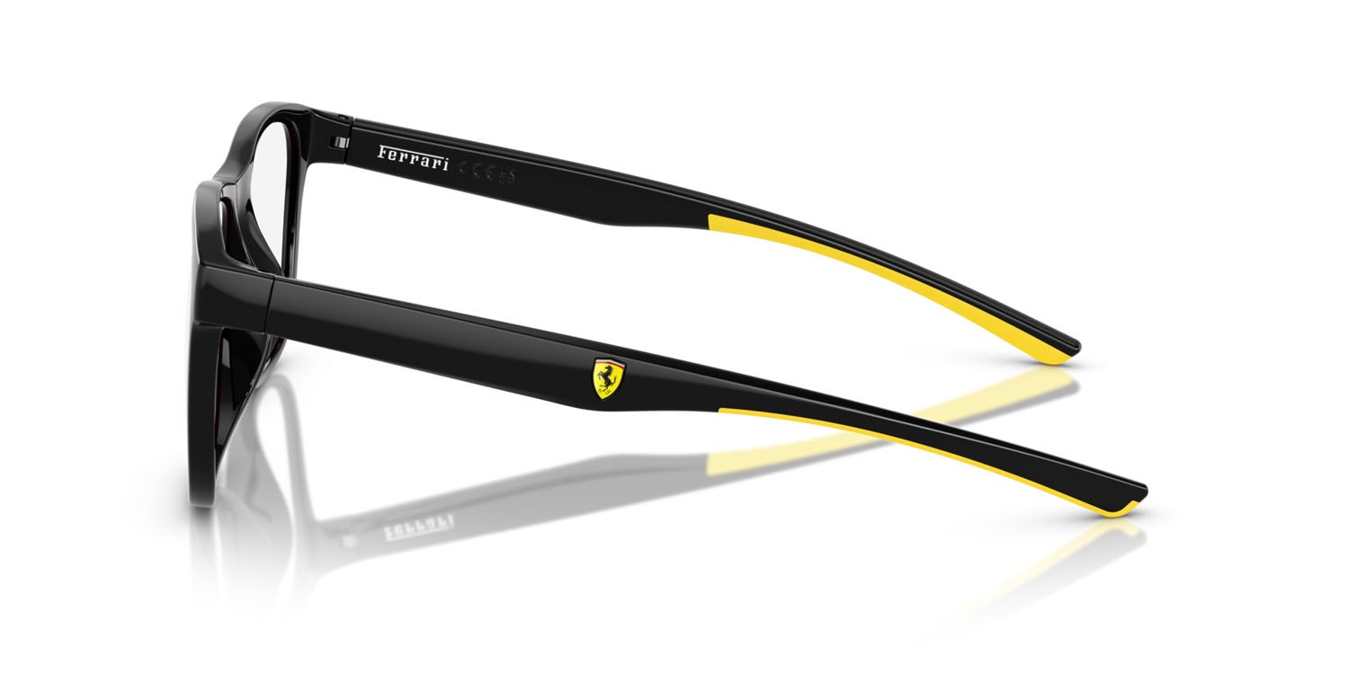 Occhiali da vista Ferrari Scuderia FZ 8014D (501) colore nero forma quadrato lenti lente demo