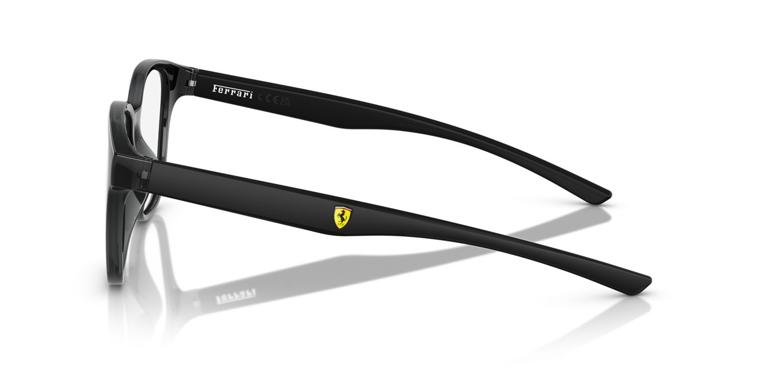 Occhiali da vista Ferrari Scuderia FZ 8015U (521) colore grigio trasparente forma rotondo lenti lente demo