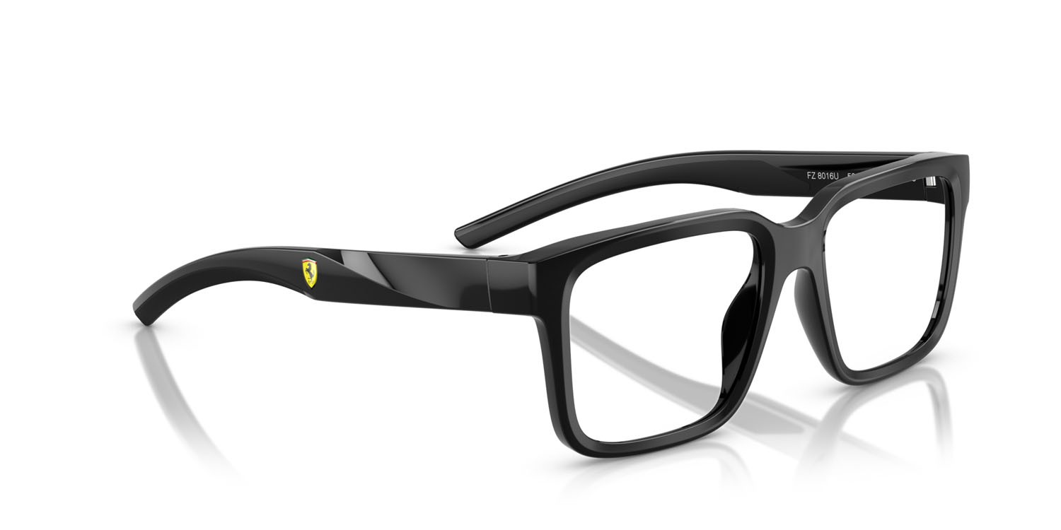 Occhiali da vista Ferrari Scuderia FZ 8016U (501) colore nero forma quadrato lenti lente demo
