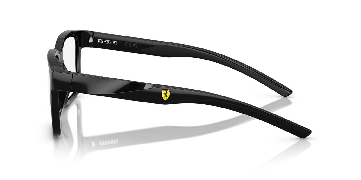 Occhiali da vista Ferrari Scuderia FZ 8016U (501) colore nero forma quadrato lenti lente demo