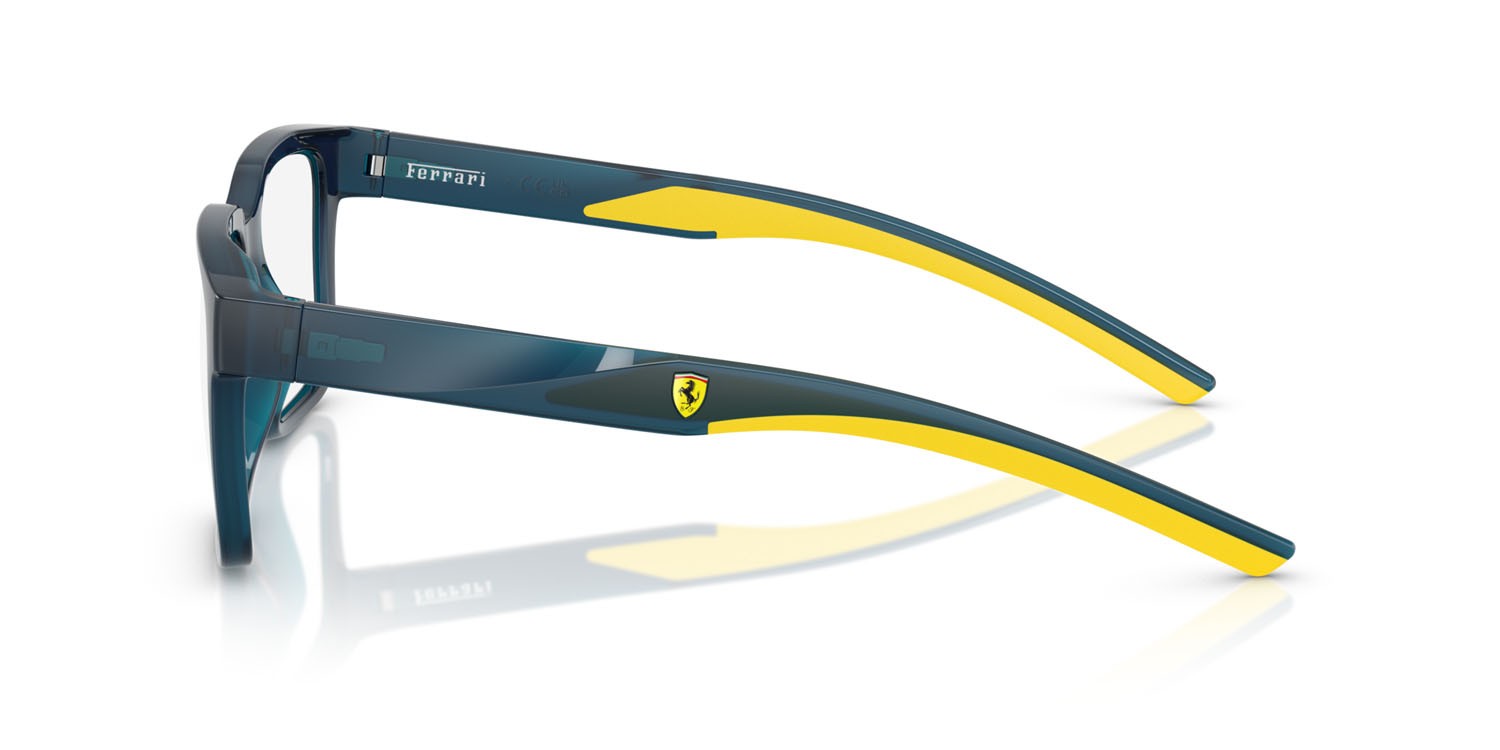 Occhiali da vista Ferrari Scuderia FZ 8016U (527) colore blu opale forma quadrato lenti lente demo