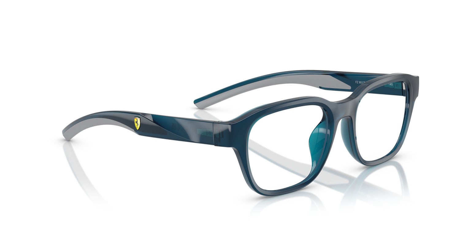 Occhiali da vista Ferrari Scuderia FZ 8017U (527) colore blu opale forma quadrato lenti lente demo