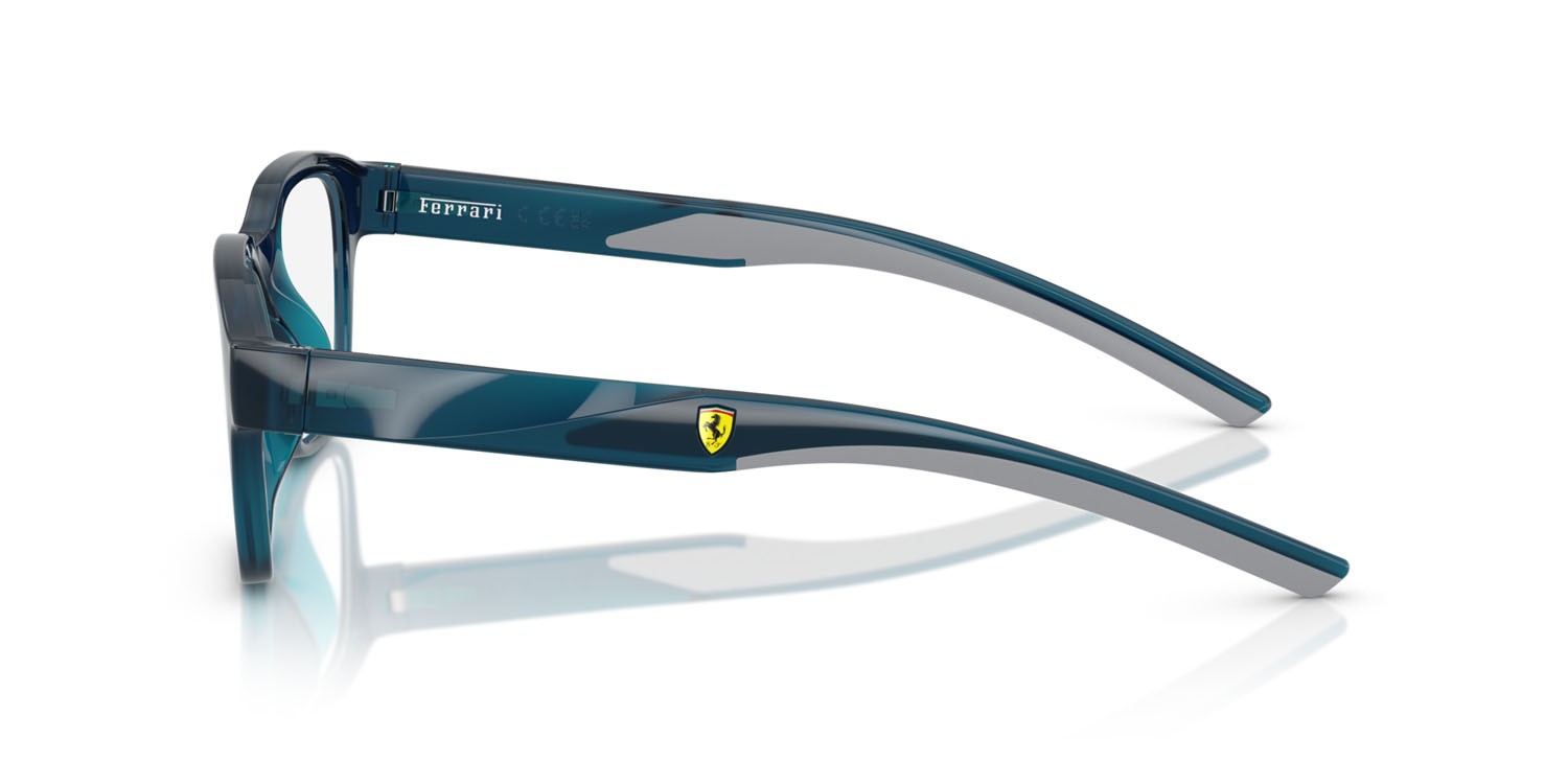 Occhiali da vista Ferrari Scuderia FZ 8017U (527) colore blu opale forma quadrato lenti lente demo