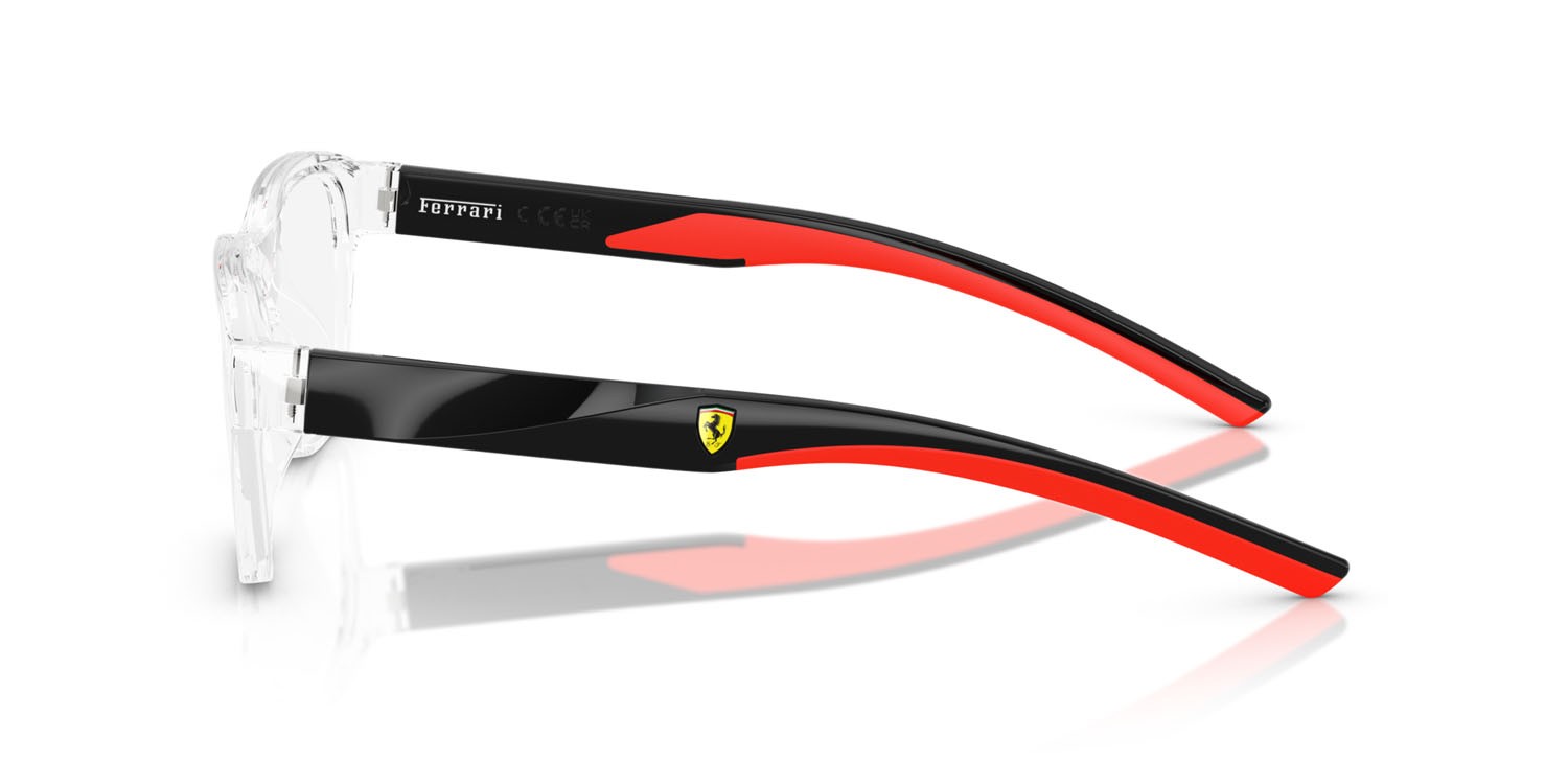 Occhiali da vista Ferrari Scuderia FZ 8017U (529) colore cristallo forma quadrato lenti lente demo