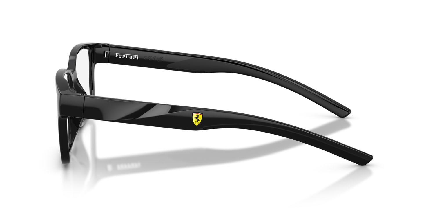 Occhiali da vista Ferrari Scuderia FZ 8018D (501) colore nero forma rettangolare lenti lente demo