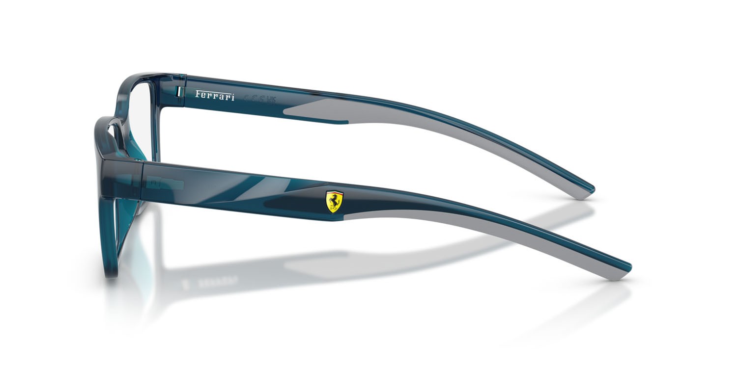 Occhiali da vista Ferrari Scuderia FZ 8018D (527) colore blu opale forma rettangolare lenti lente demo