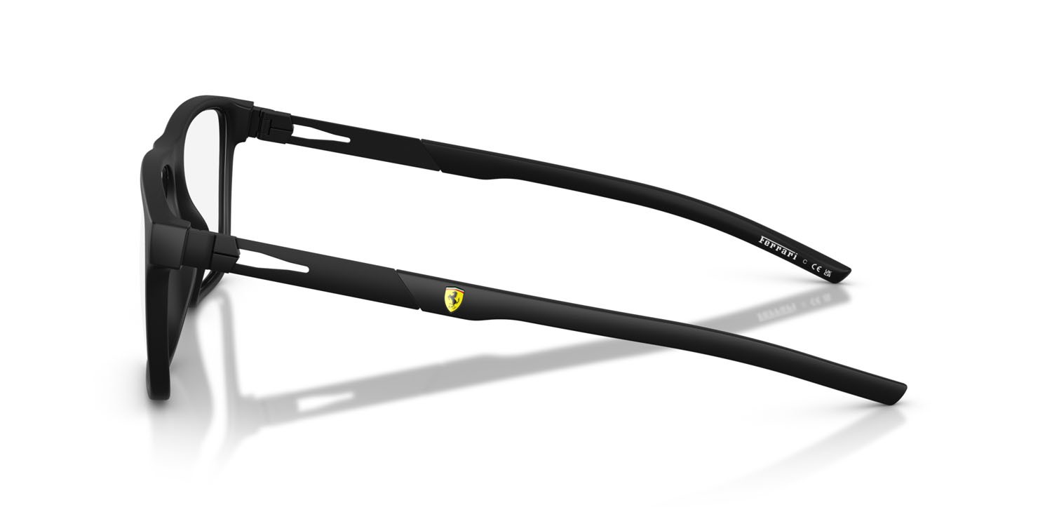 Occhiali da vista Ferrari Scuderia FZ 8020U (504) colore nero opaco forma quadrato lenti lente demo