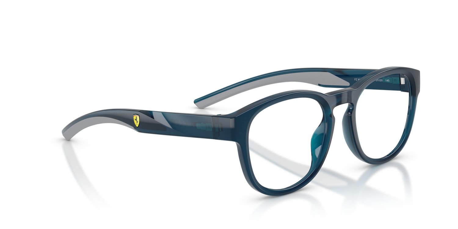 Occhiali da vista Ferrari Scuderia FZ 8021U (527) colore blu opale forma pantos lenti lente demo