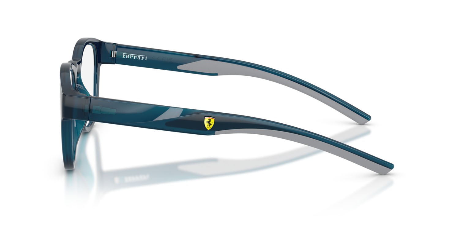Occhiali da vista Ferrari Scuderia FZ 8021U (527) colore blu opale forma pantos lenti lente demo