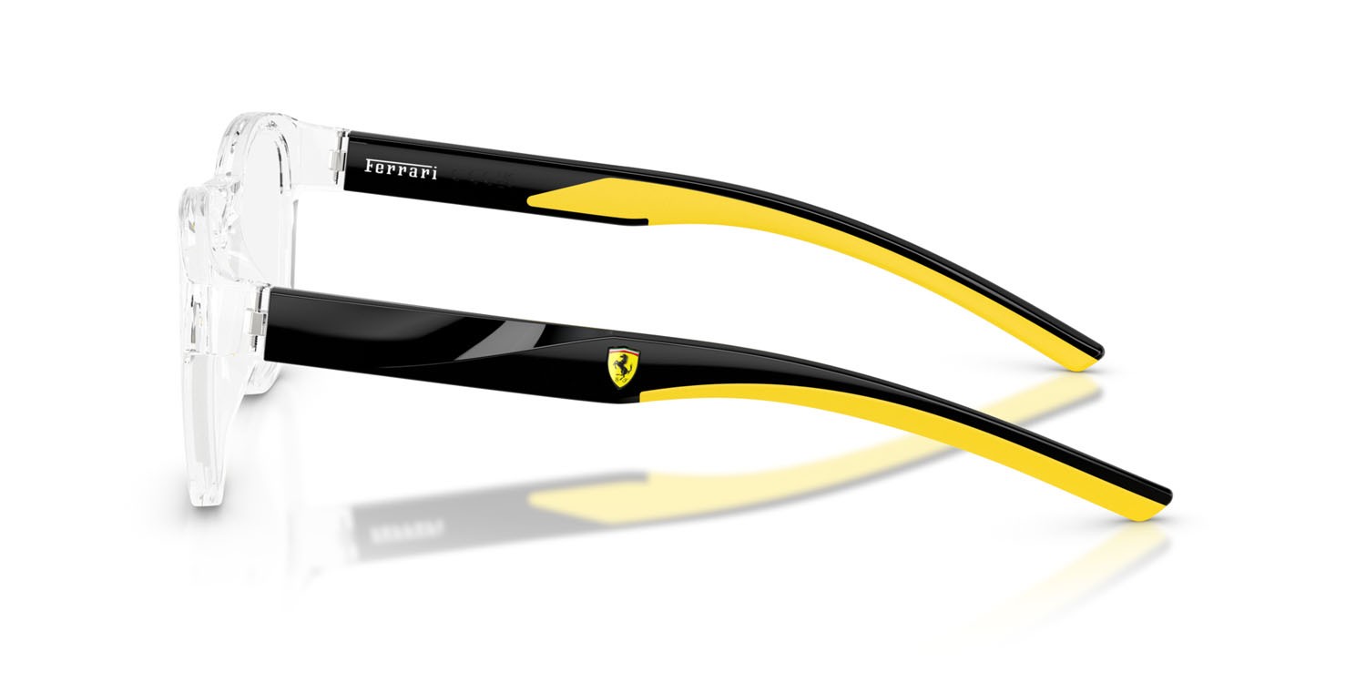 Occhiali da vista Ferrari Scuderia FZ 8021U (529) colore cristallo forma pantos lenti lente demo