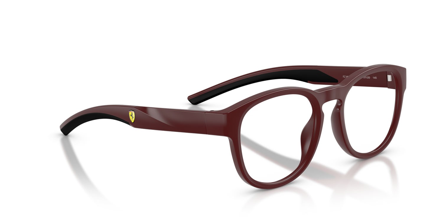 Occhiali da vista Ferrari Scuderia FZ 8021U (530) colore bordeaux rosso opaco forma pantos lenti lente demo
