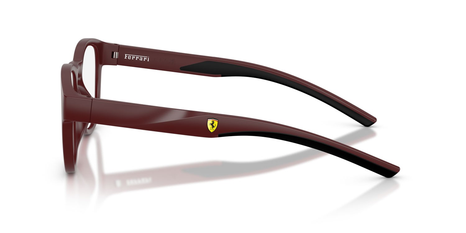 Occhiali da vista Ferrari Scuderia FZ 8021U (530) colore bordeaux rosso opaco forma pantos lenti lente demo