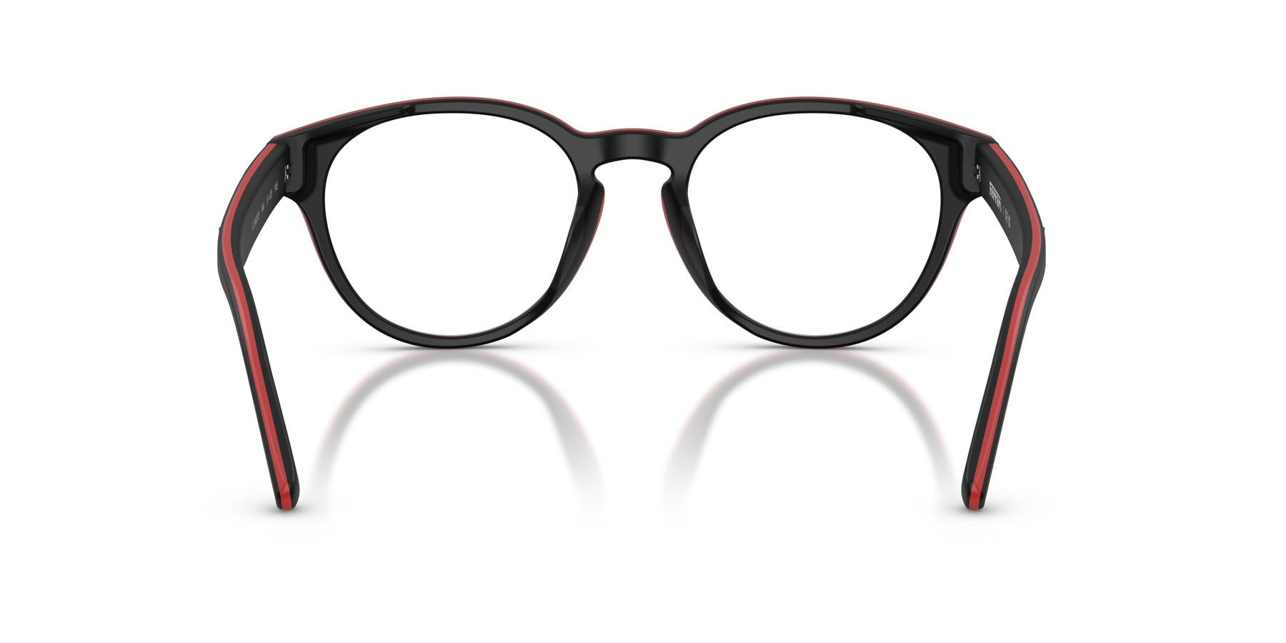Eyeglasses Ferrari Scuderia FZ 8022U (744) color nero opaco shape round lenses lente demo