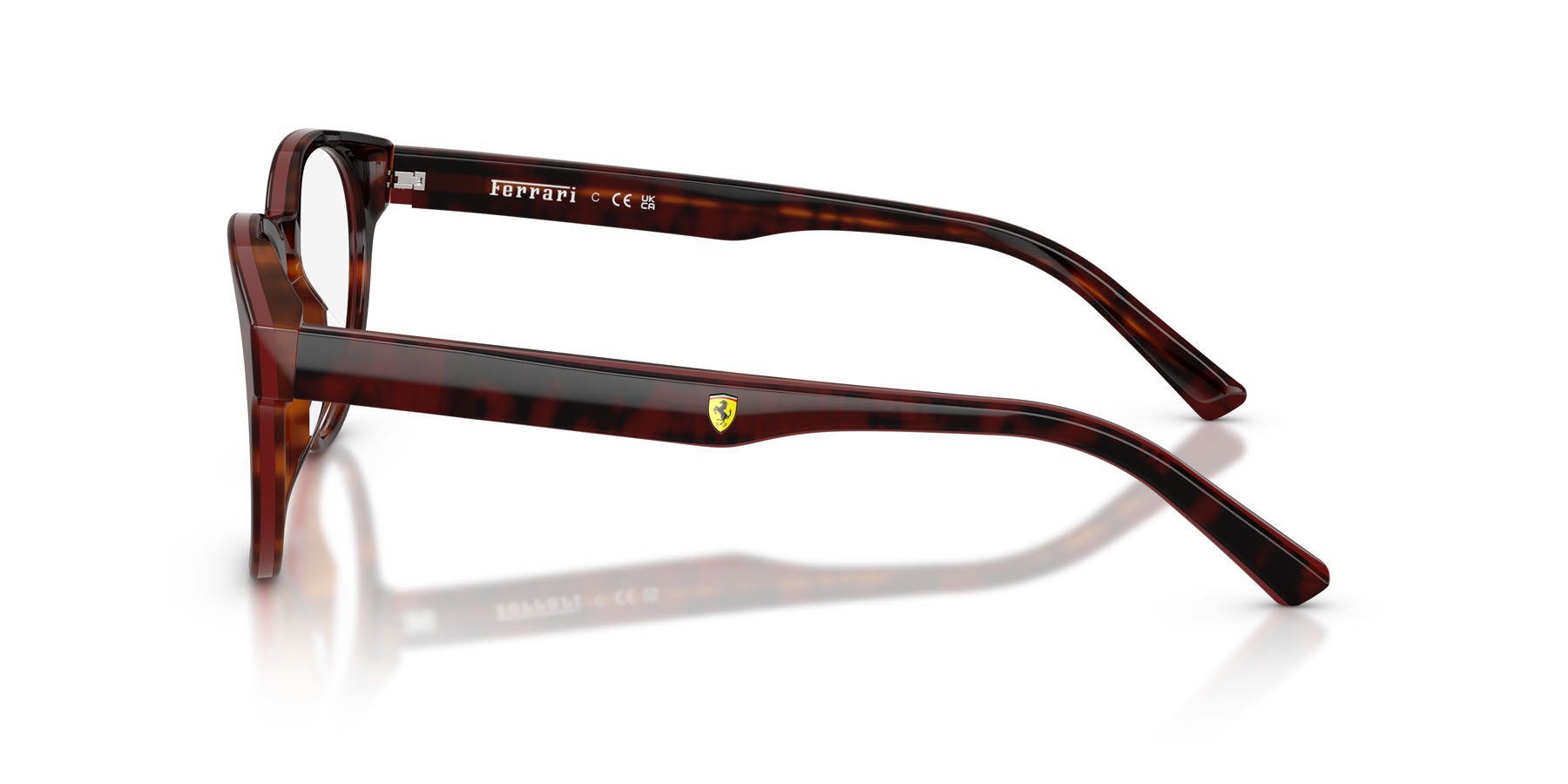 Occhiali da vista Ferrari Scuderia FZ 8022U (745) colore havana forma rotondo lenti lente demo