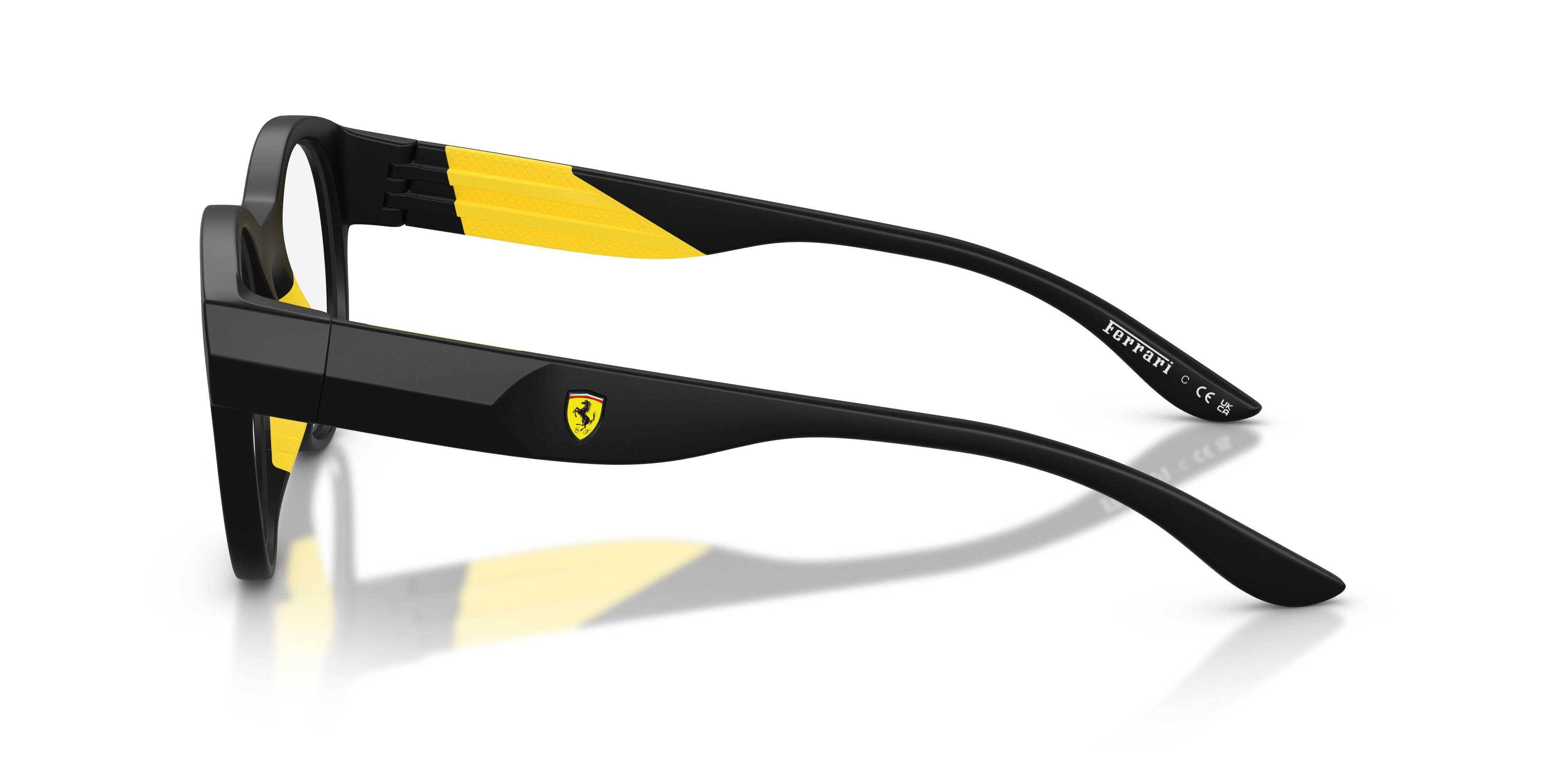 Occhiali da vista Ferrari Scuderia FZ 8031U (504) colore nero opaco forma irregolare lenti lente demo