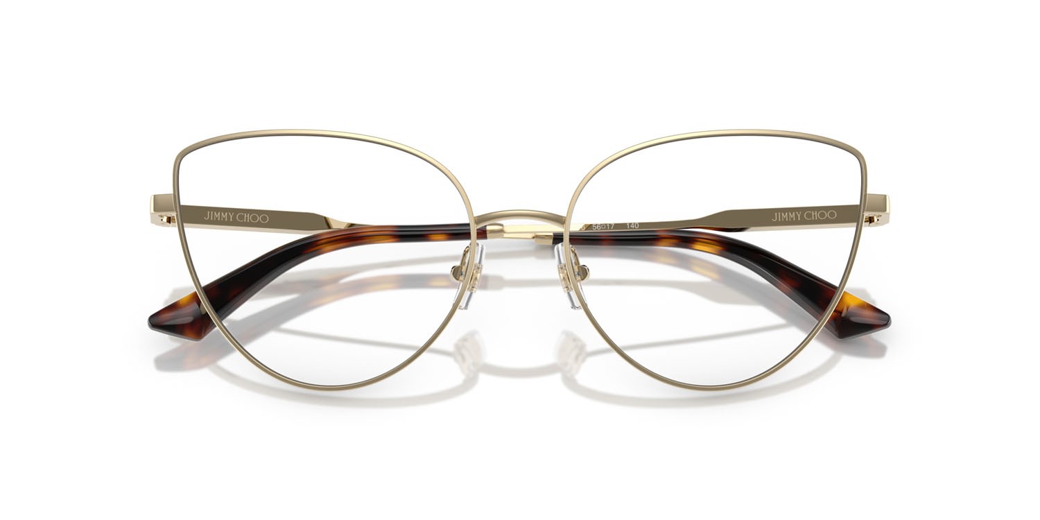 Brillen Jimmy Choo JC 2008 (3006) farbe oro pallido form cat-eye gläser lente demo