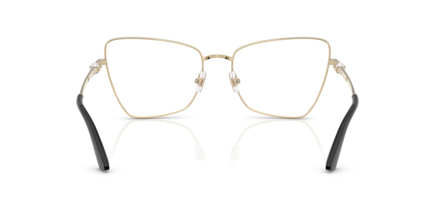 Eyeglasses Jimmy Choo JC 2010HB (3010) color oro pallido/nero shape irregular lenses lente demo