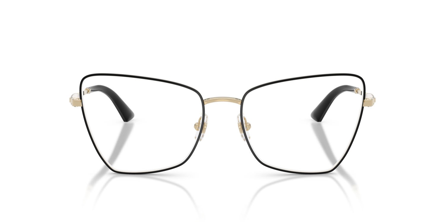 Eyeglasses Jimmy Choo JC 2010HB (3010) color oro pallido/nero shape irregular lenses lente demo