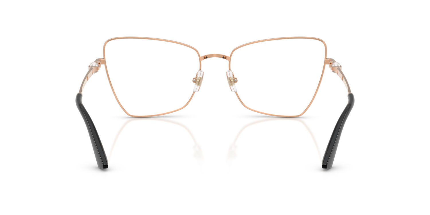 Eyeglasses Jimmy Choo JC 2010HB (3022) color oro rose/nero shape irregular lenses lente demo