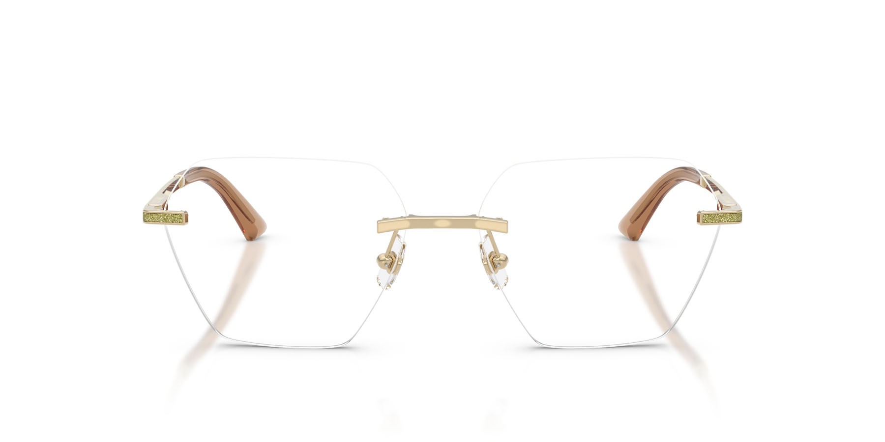 Eyeglasses Jimmy Choo JC 2016J (3006) color oro pallido shape irregular lenses lente demo